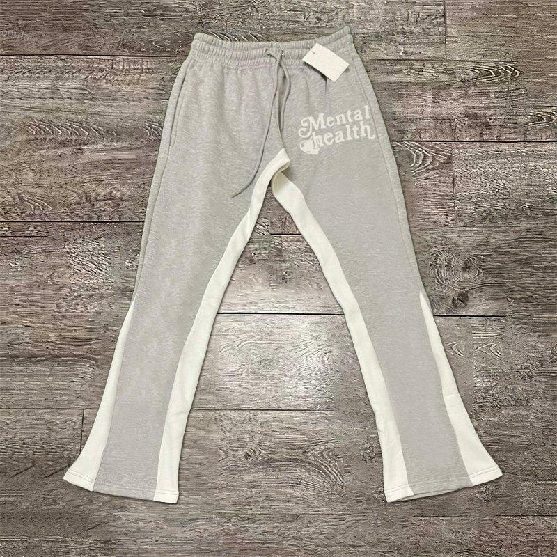 Sopula Mental Health Casual Print Flared Trousers Product Image