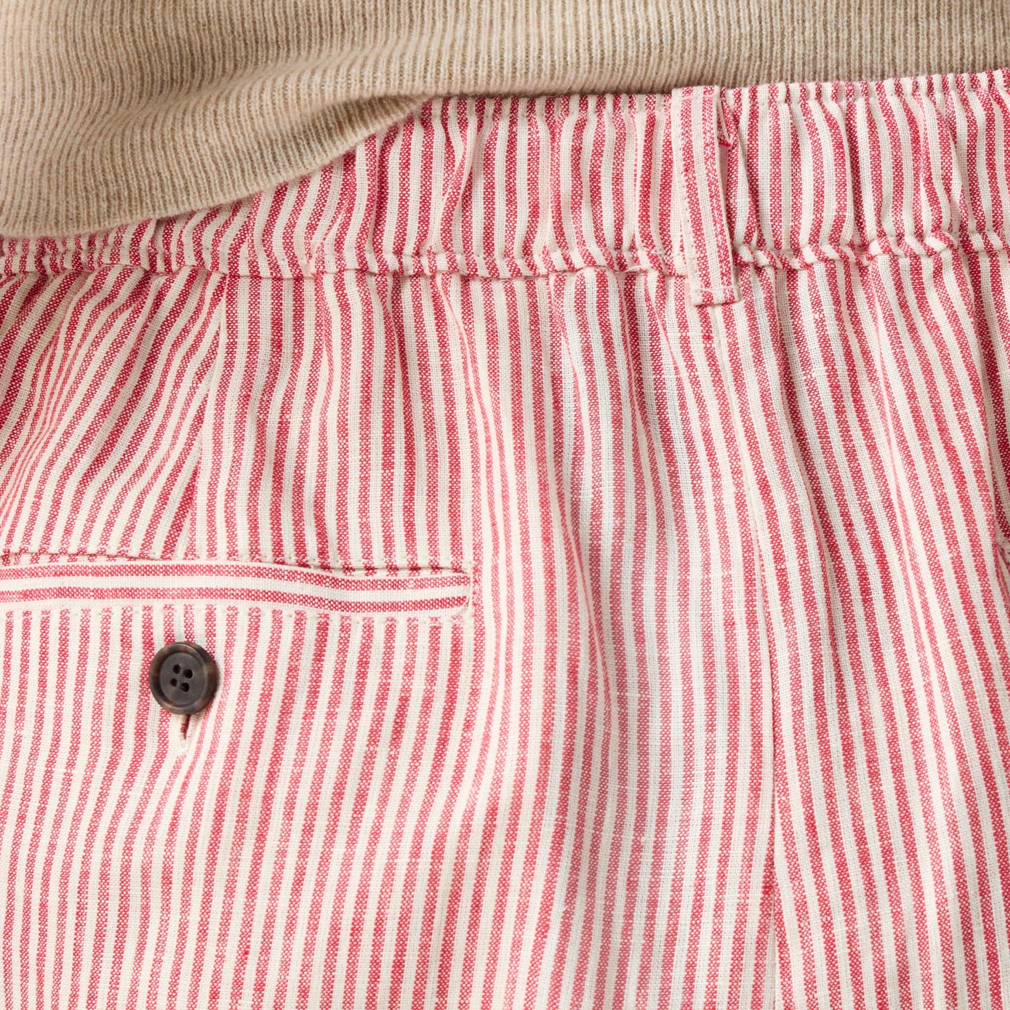 3" Harbor short in striped linen Product Image