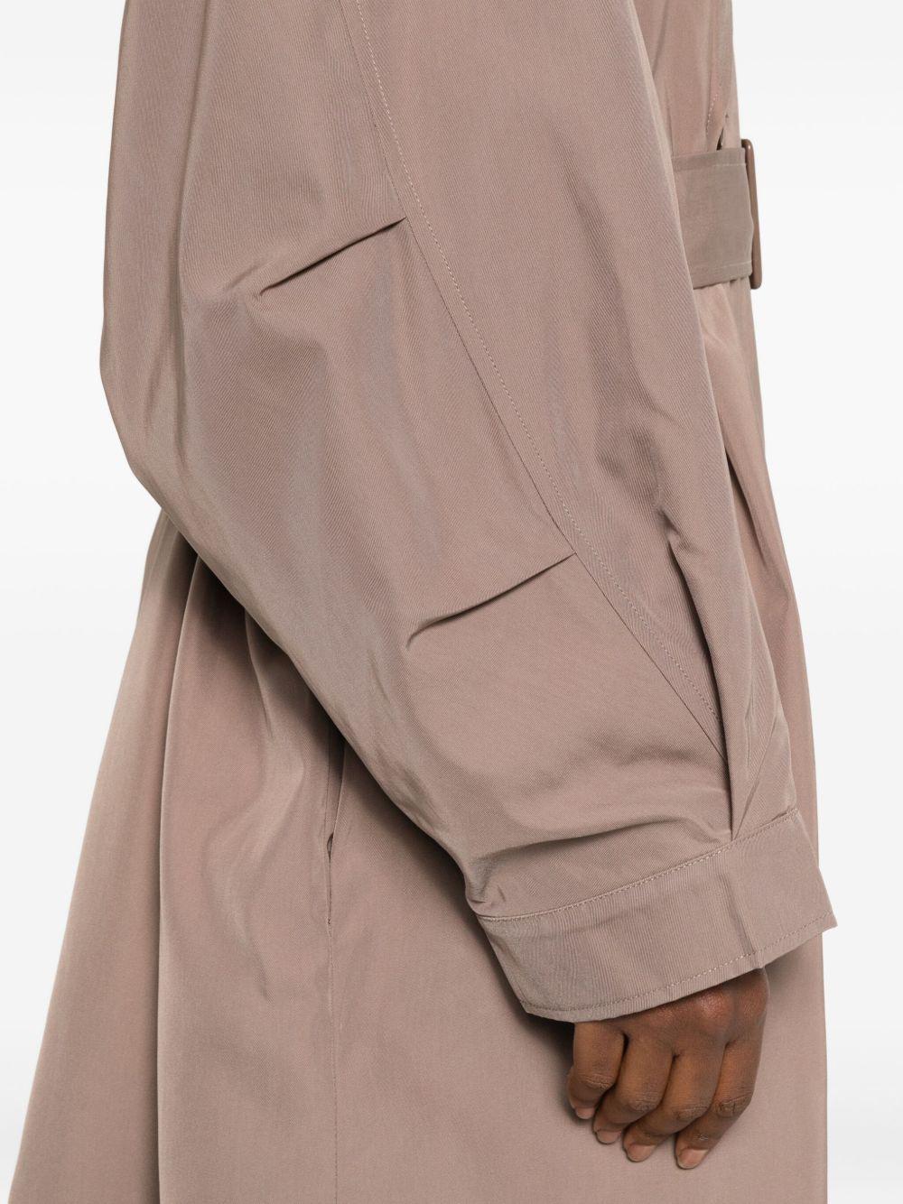 double-breasted belted trench coat Product Image
