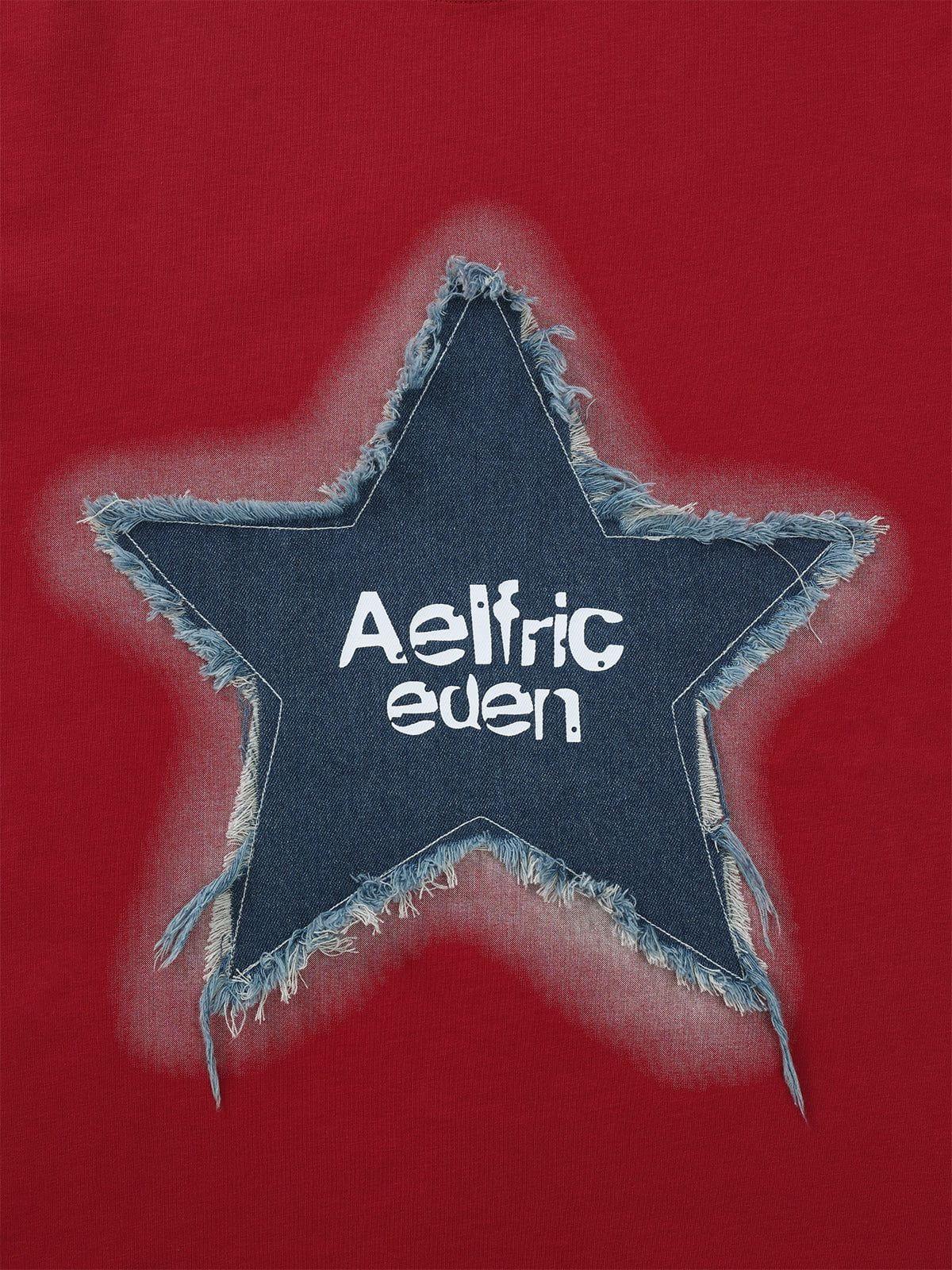 Aelfric Eden Denim Star Applique Tee Product Image