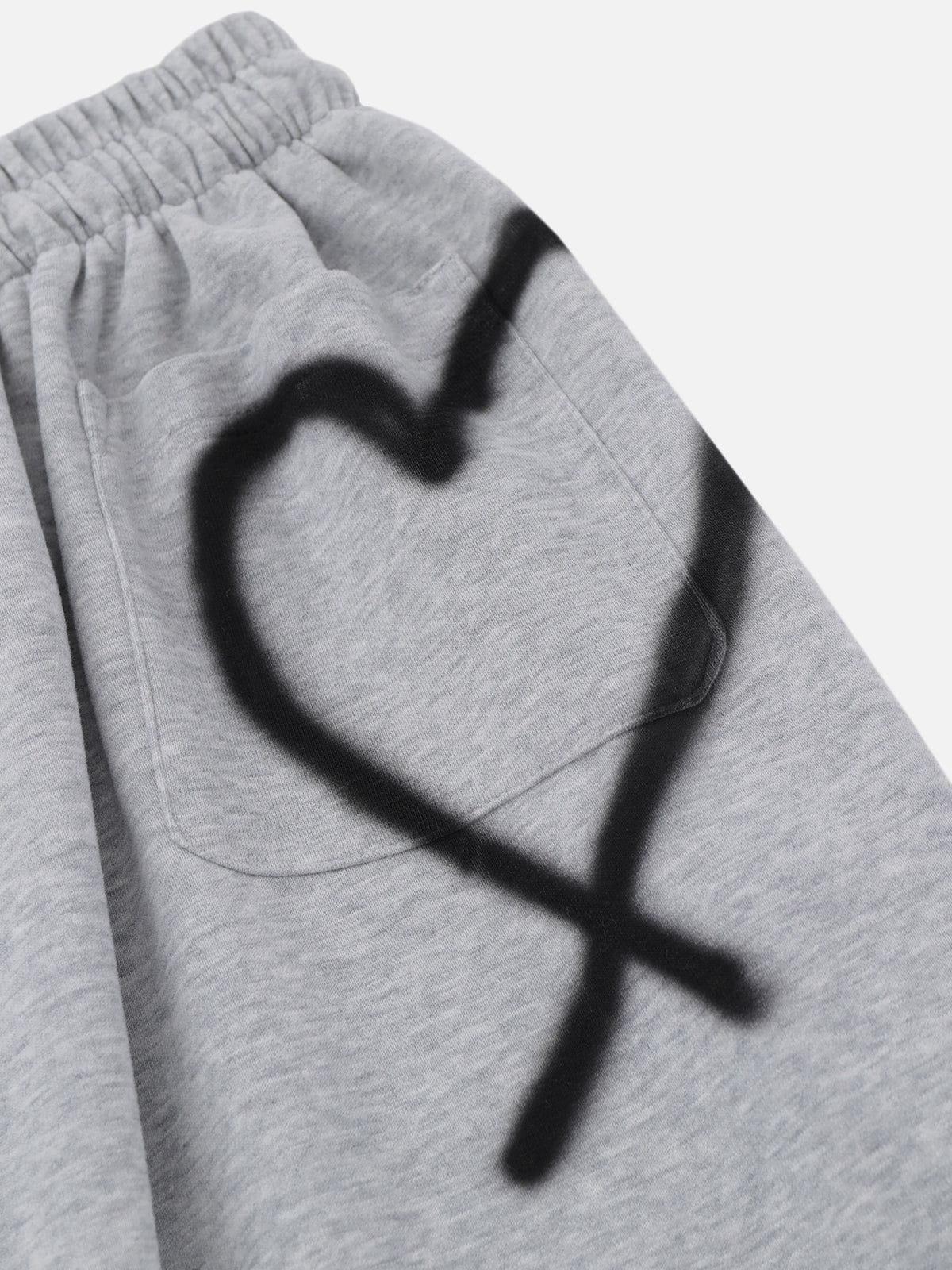 Aelfric Eden Graffiti Heart Baggy Sweatpants Female Product Image