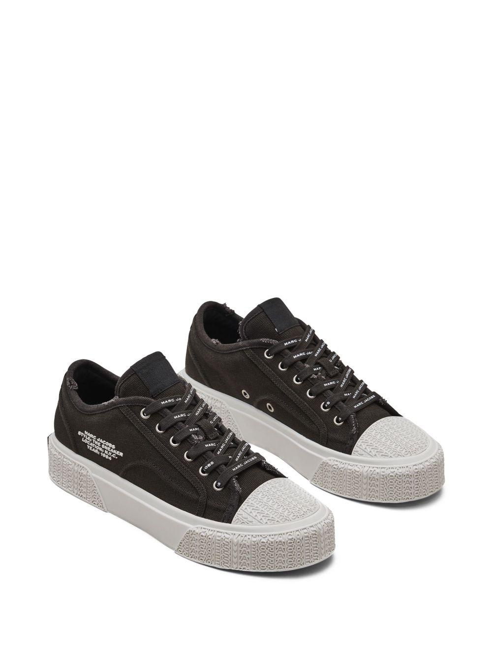 distressed canvas sneakers Product Image