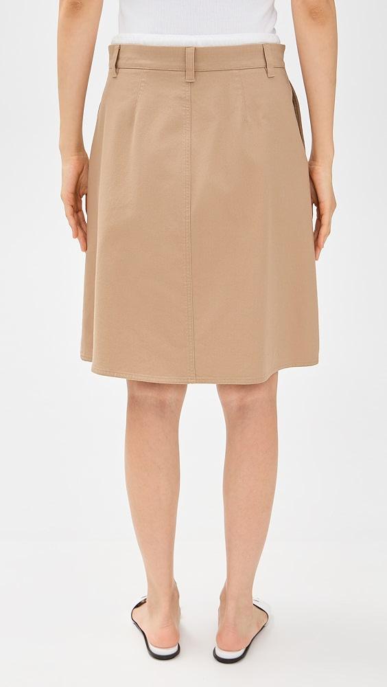Vince Mid Rise Double Waistband Skirt | Shopbop Product Image
