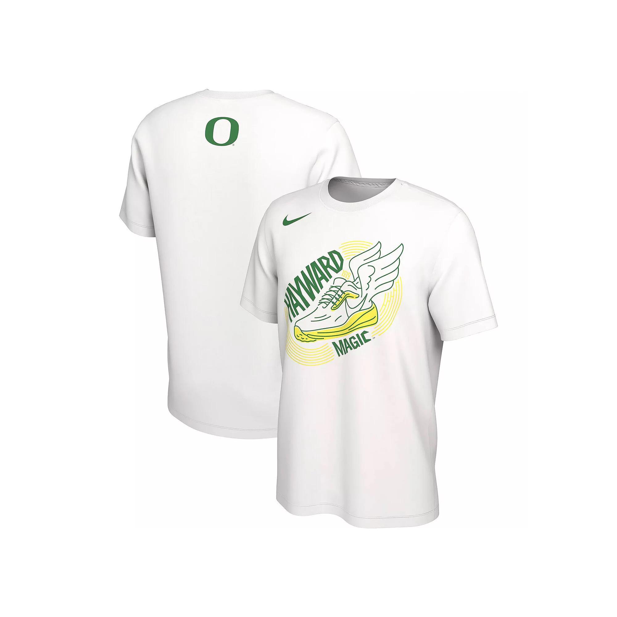 Men's Nike White Oregon Ducks Track & Field Hayward Magic T-Shirt, Size: 2XL Product Image