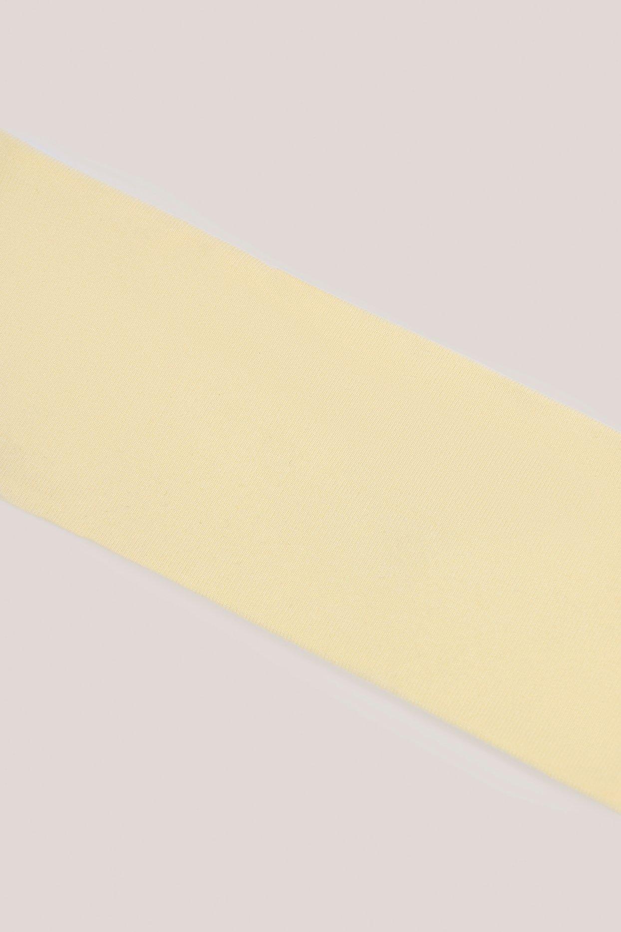 Modal Ribbed Headband in Buttercream Yellow Product Image