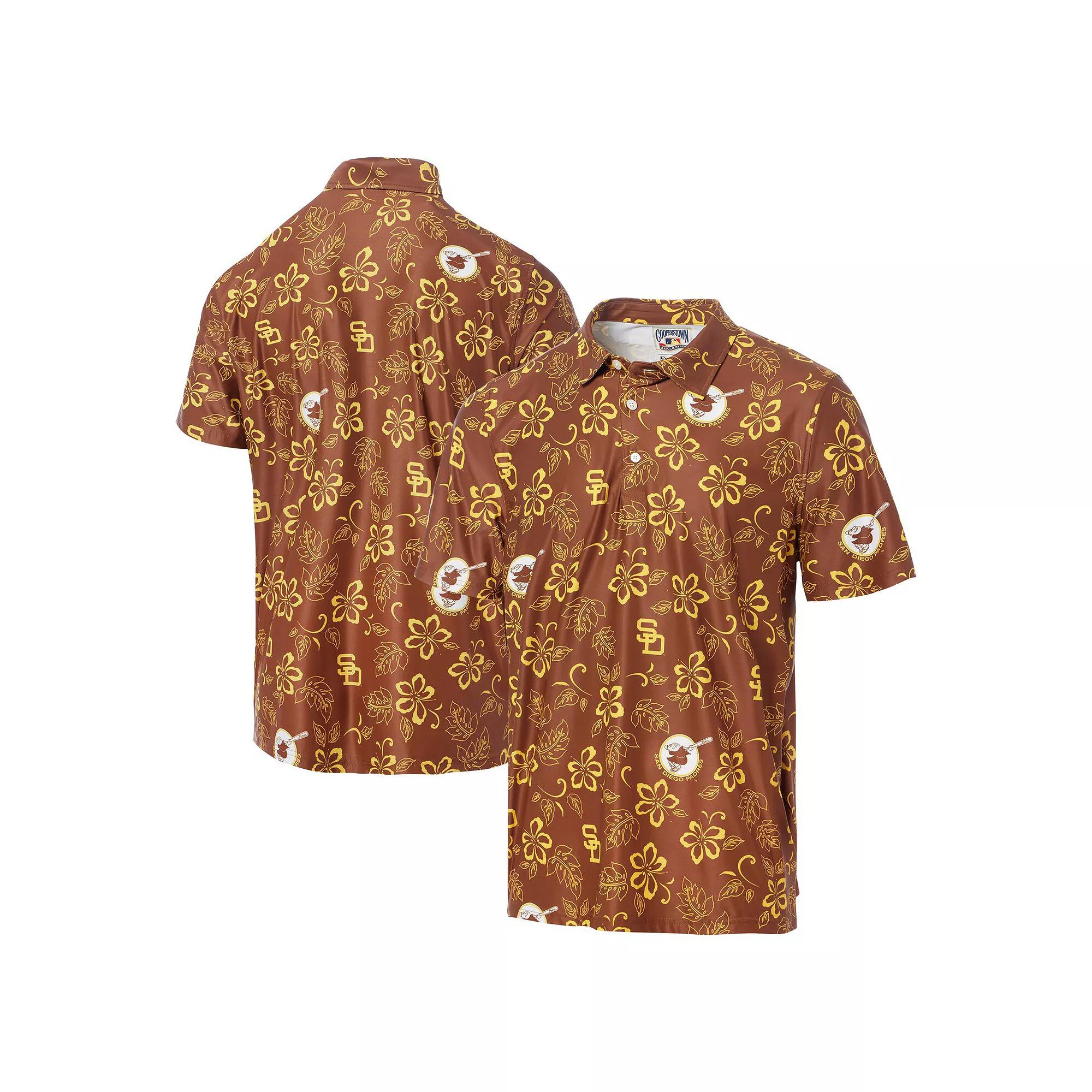 Men's Reyn Spooner Brown San Diego Padres Cooperstown Collection Performance Polo, Size: Medium Product Image