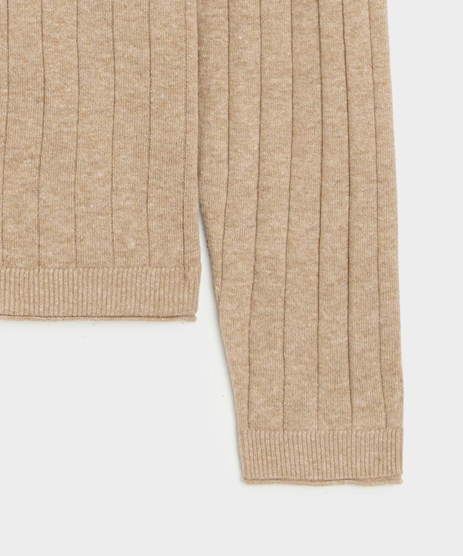 Lightweight Linen-Cotton Crewneck Sweater Product Image