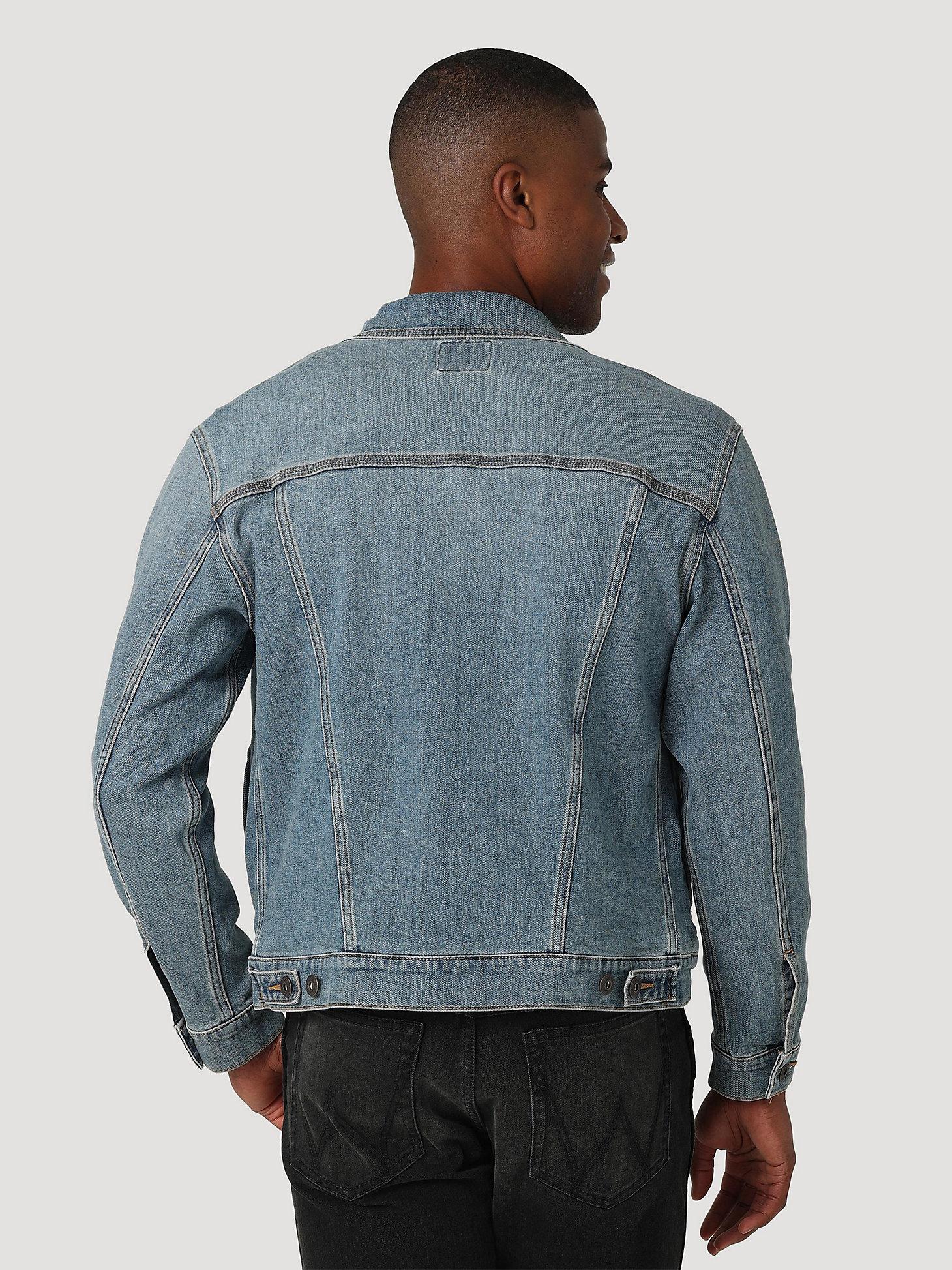 Men's Wrangler® Classic Denim Trucker Jacket | Men's JACKETS & OUTERWEAR | Wrangler® Product Image