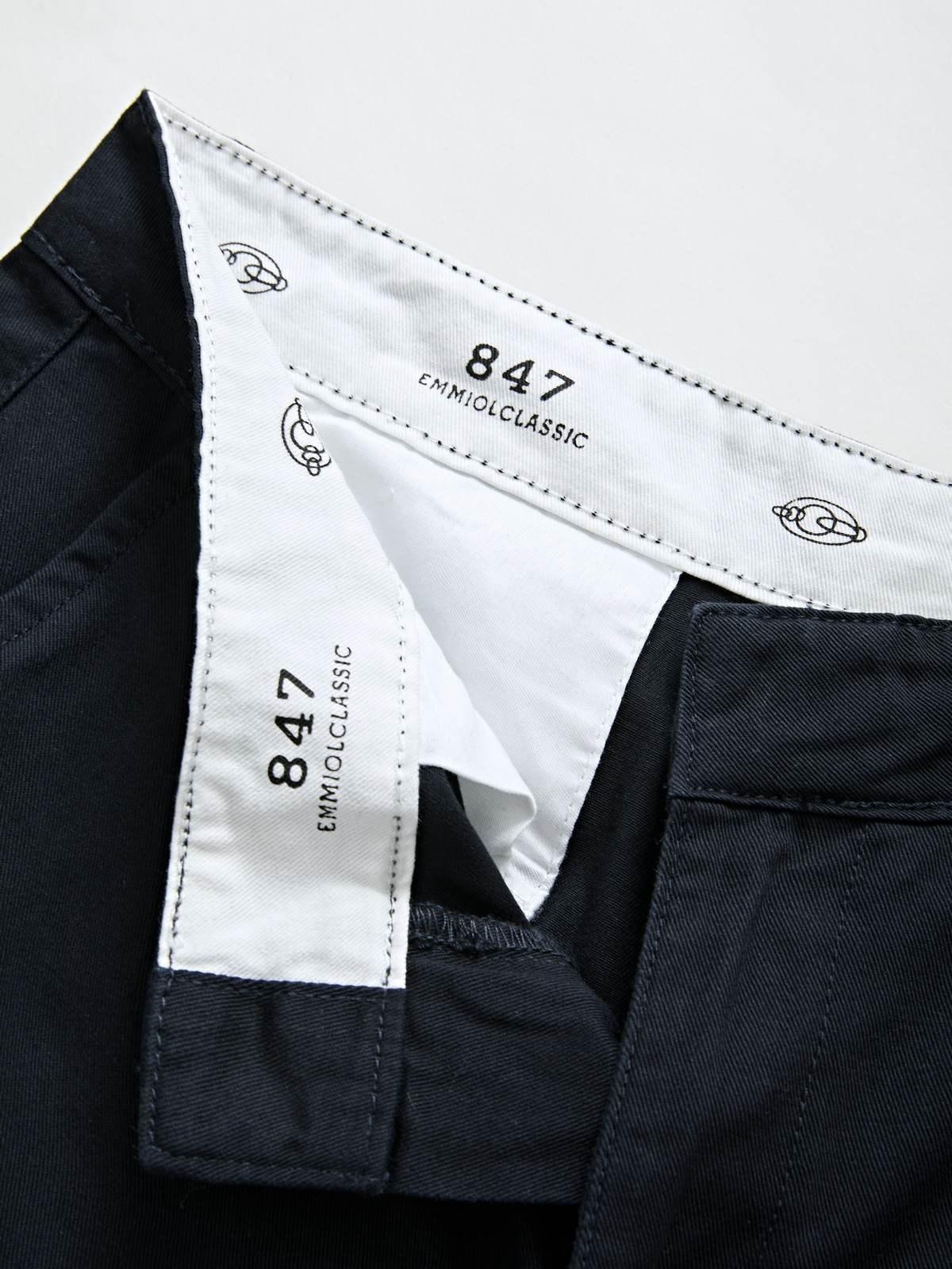 Patchwork Waist Straight Leg Pants Product Image