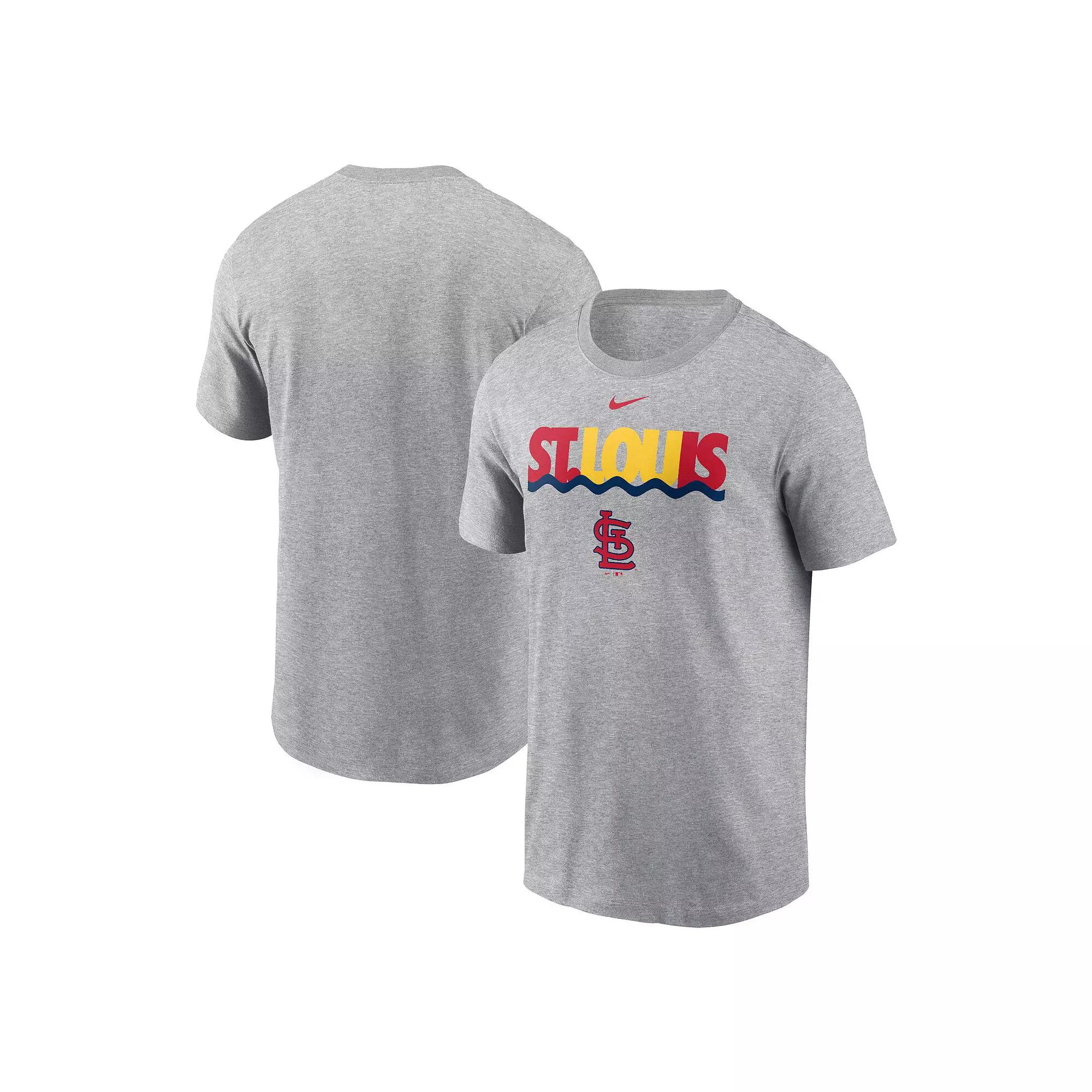 Men's Nike Heather Charcoal St. Louis Cardinals Local Home Town T-Shirt, Size: 2XL Product Image