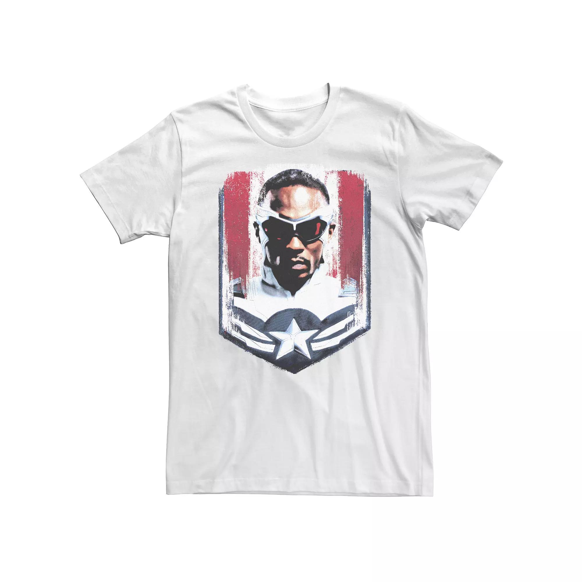 Big & Tall Marvel The Falcon And The Winter Soldier Sam Captain America Portrait Tee, Men's,  Product Image