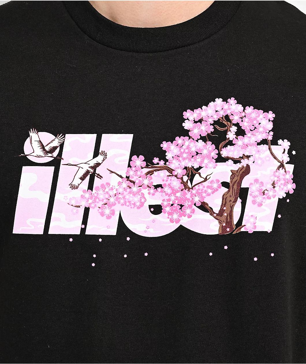Illest Bold Sakura Logo Black T-Shirt Product Image