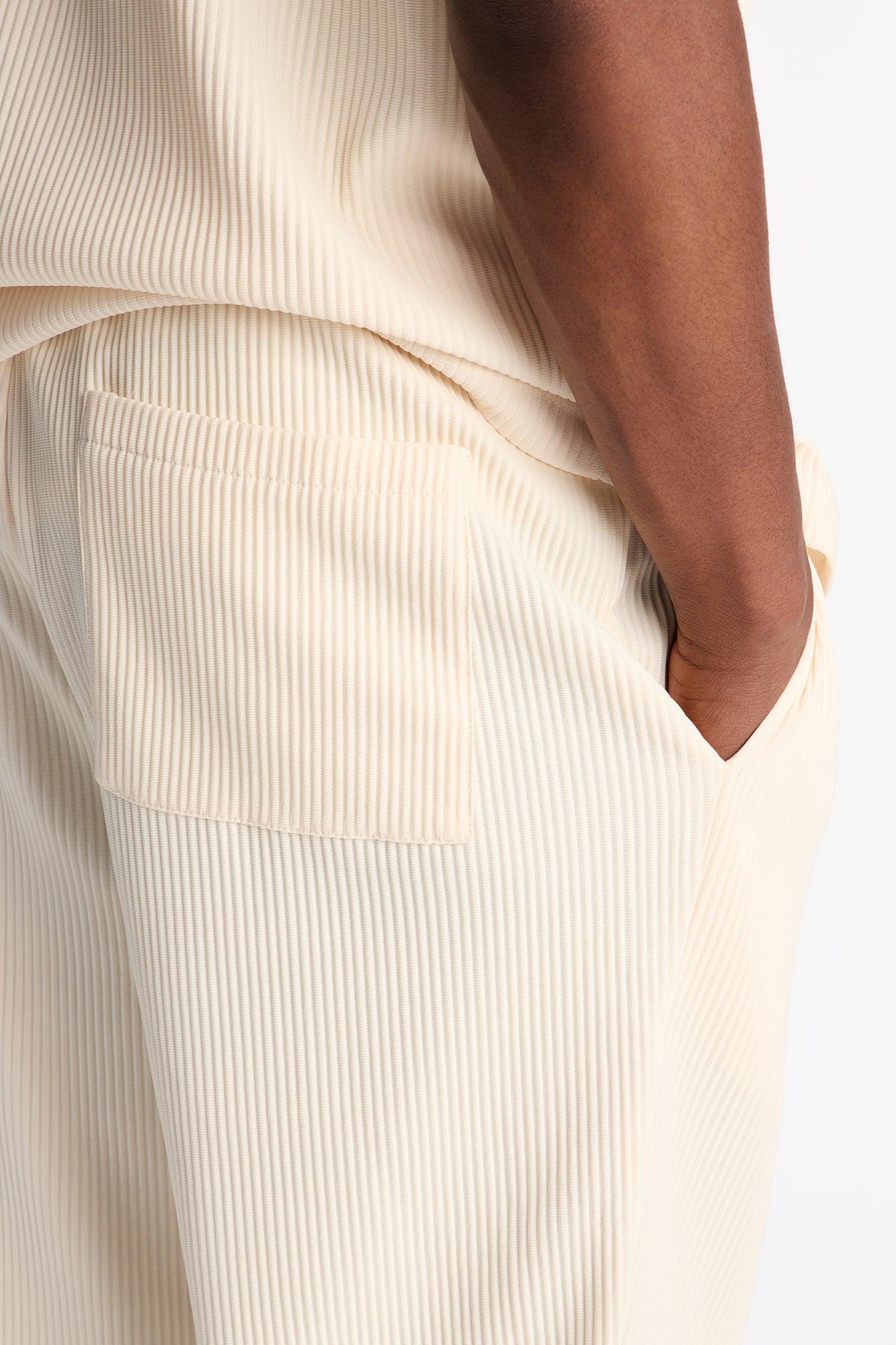 Show Up Slim Slit Pants - Off White Product Image