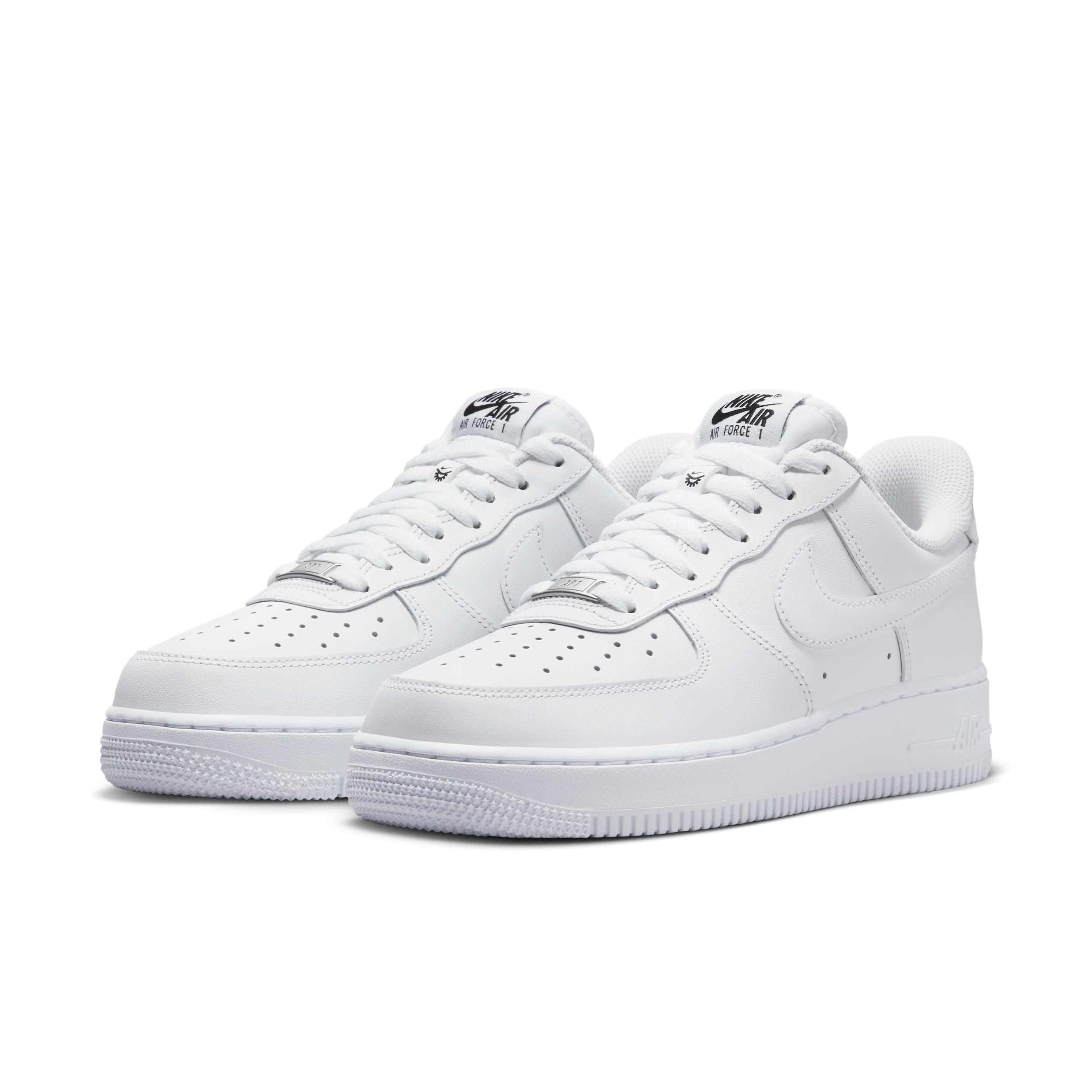 Nike Womens Nike Air Force 1 07 Flyease - Womens Shoes White/White/White Product Image
