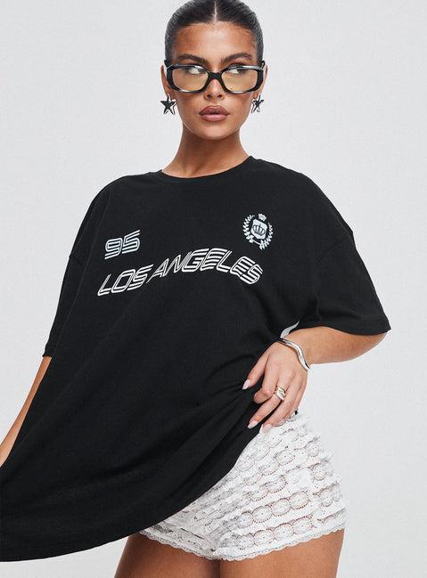 Goal La Oversized Tee Black Product Image