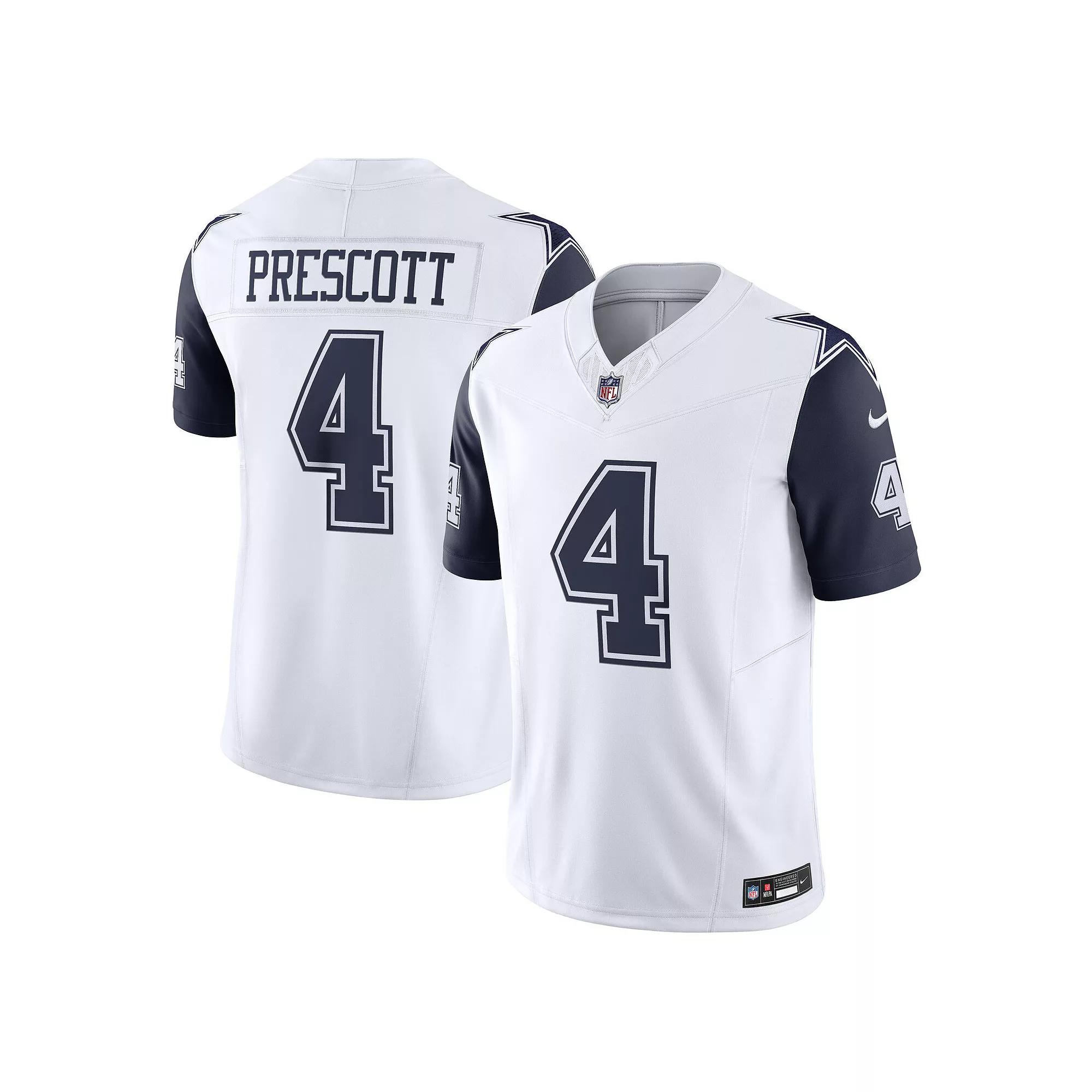 Men's Nike Dak Prescott White Dallas Cowboys Vapor F.U.S.E. Limited Jersey,  Product Image