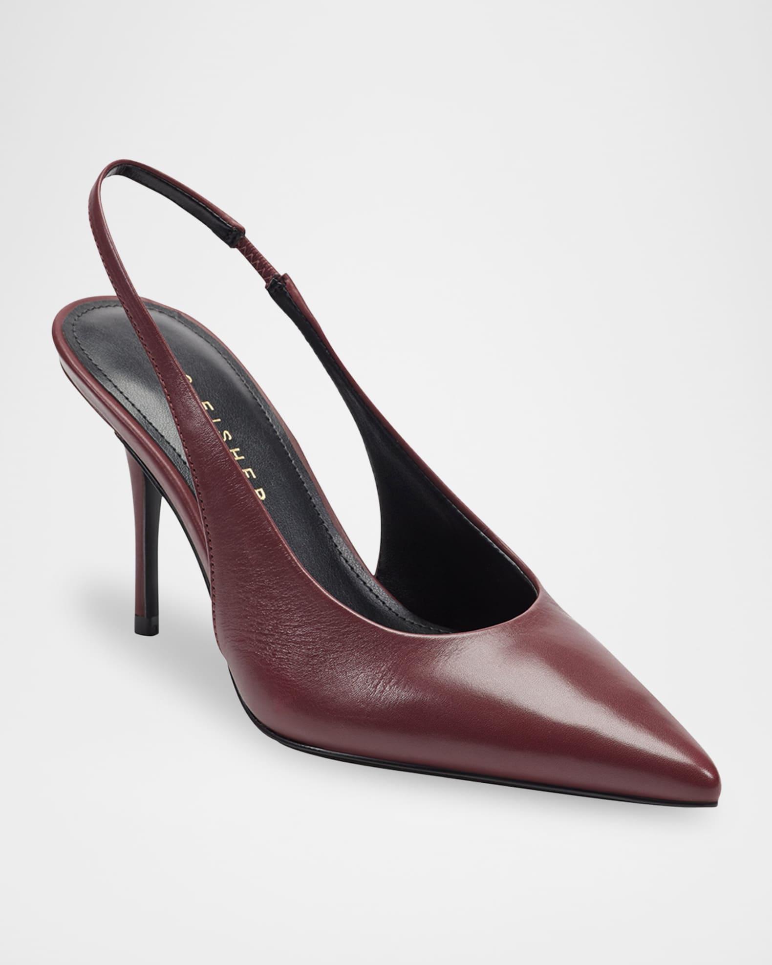 Leynne Leather Slingback Pumps Product Image