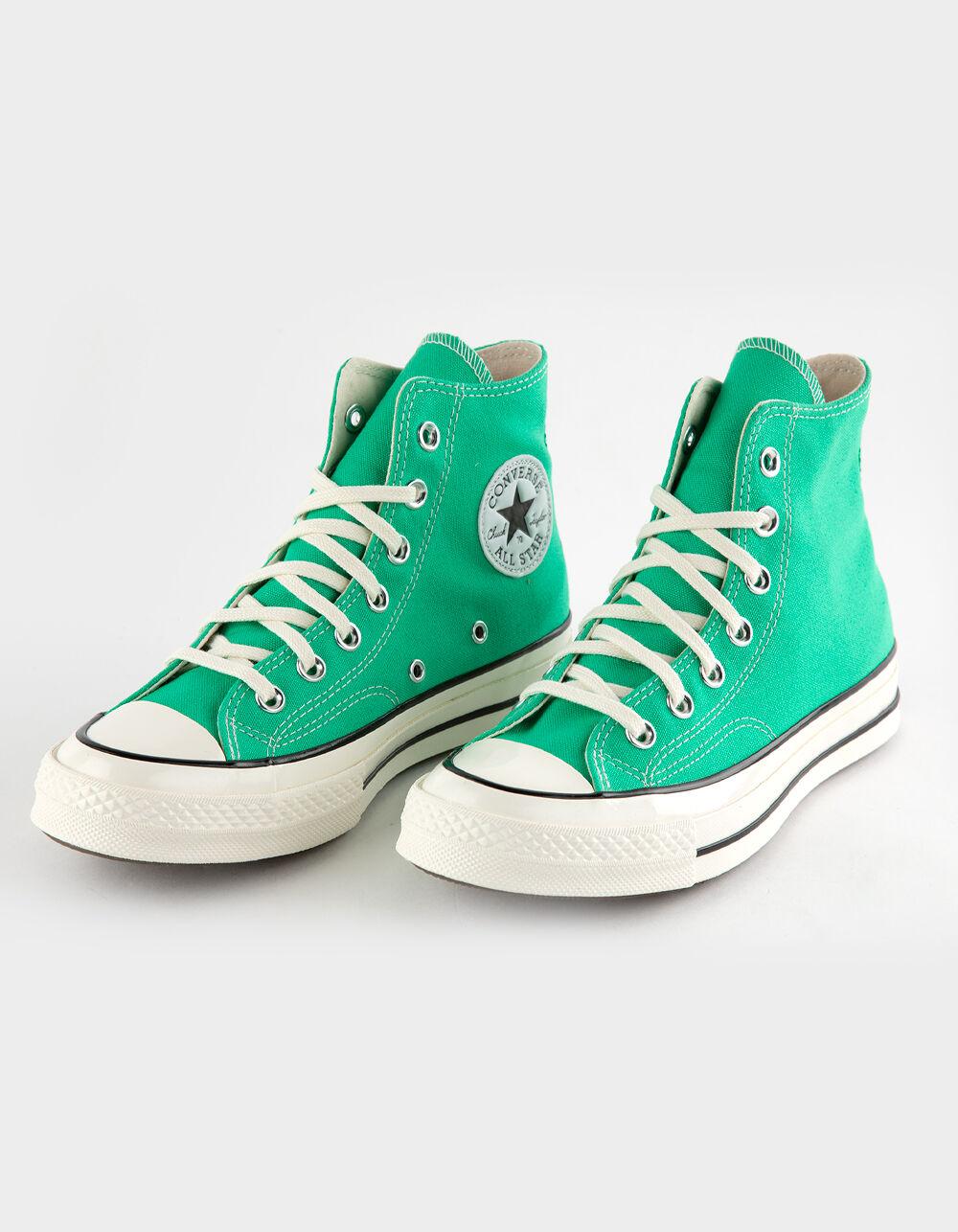 CONVERSE Chuck 70 High Top Shoes - GREEN/WHITE Product Image