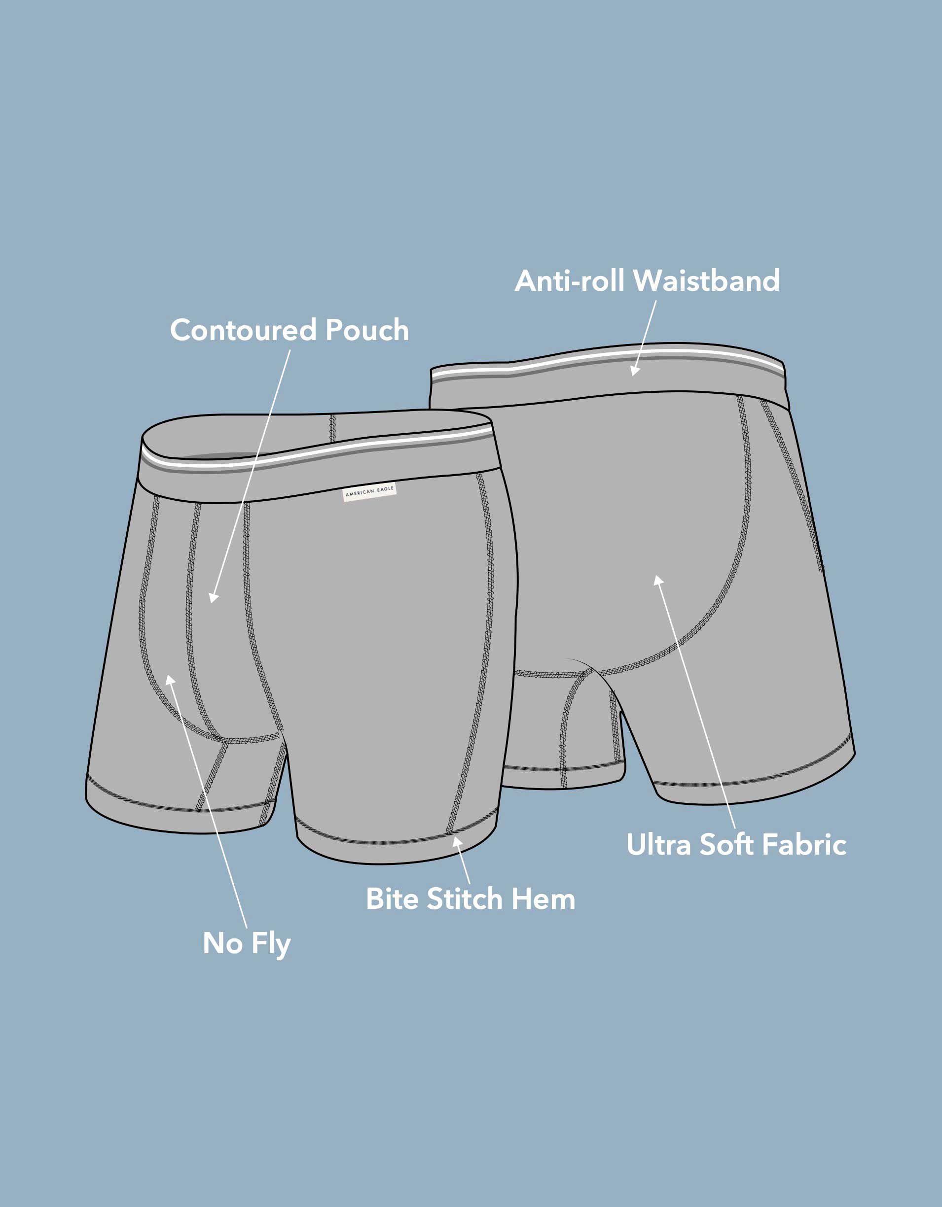 AEO Men's 6" Ultra Soft Boxer Brief Product Image