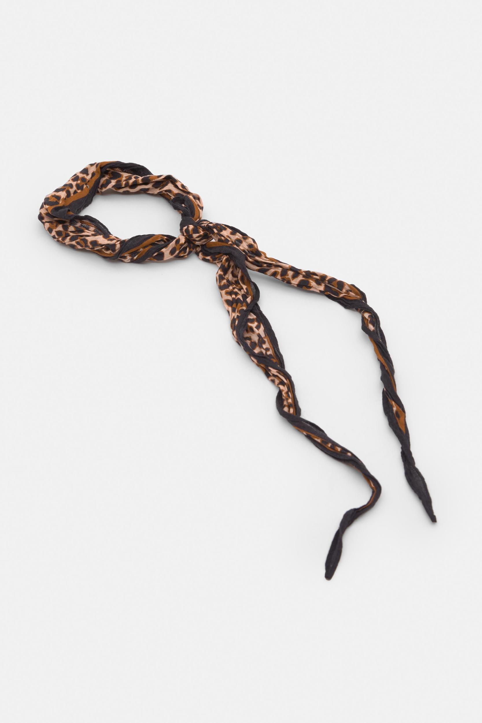 Leopard print bandana scarf Product Image