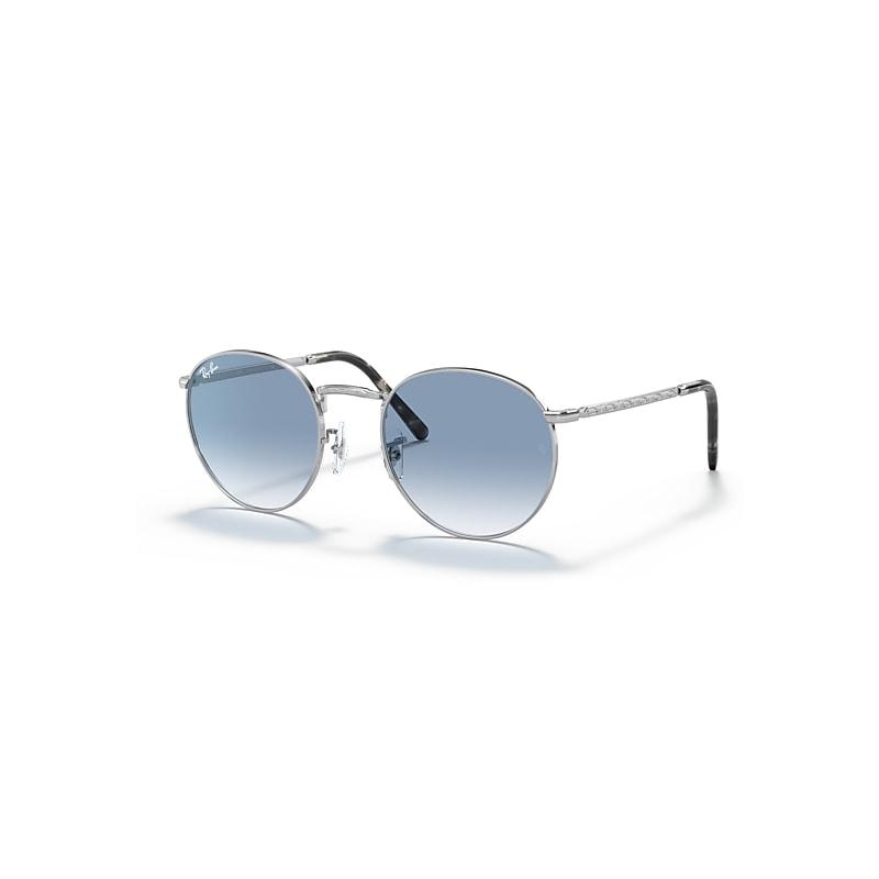 Ray-Ban New Round Sunglasses Frame Blue Lenses Product Image