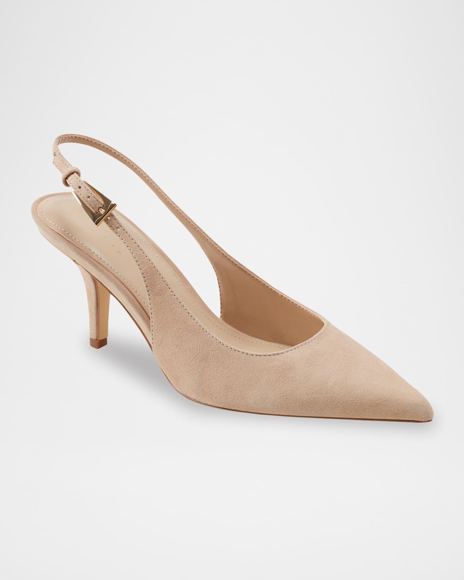 Dorie Suede Slingback Pumps Product Image