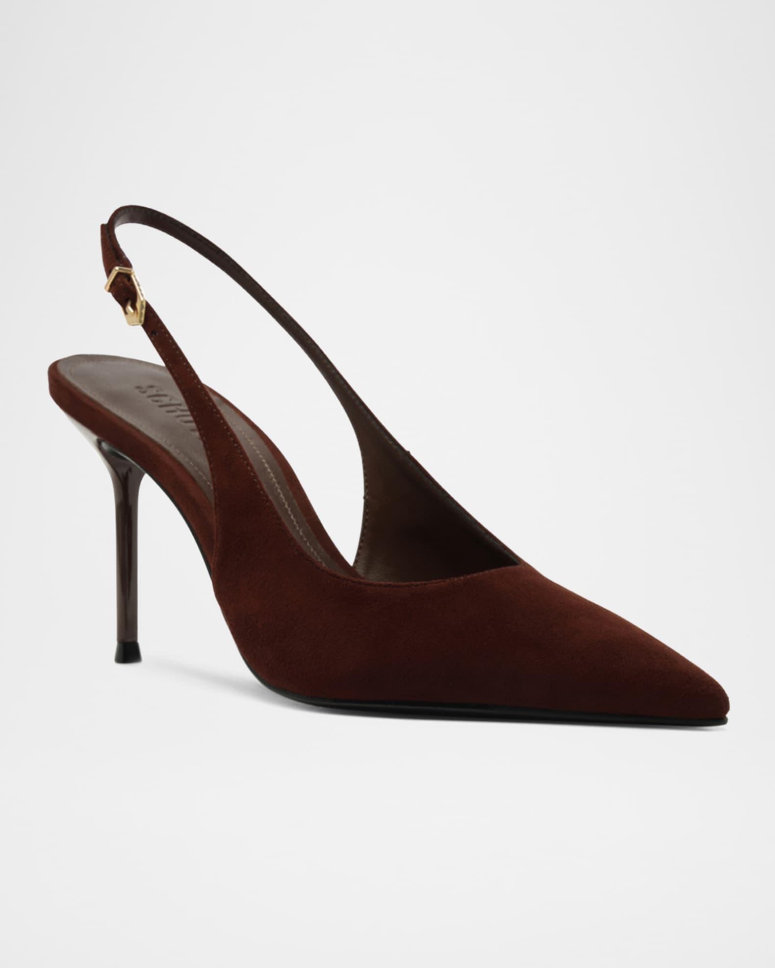 Alicia Suede Slingback Pumps Product Image