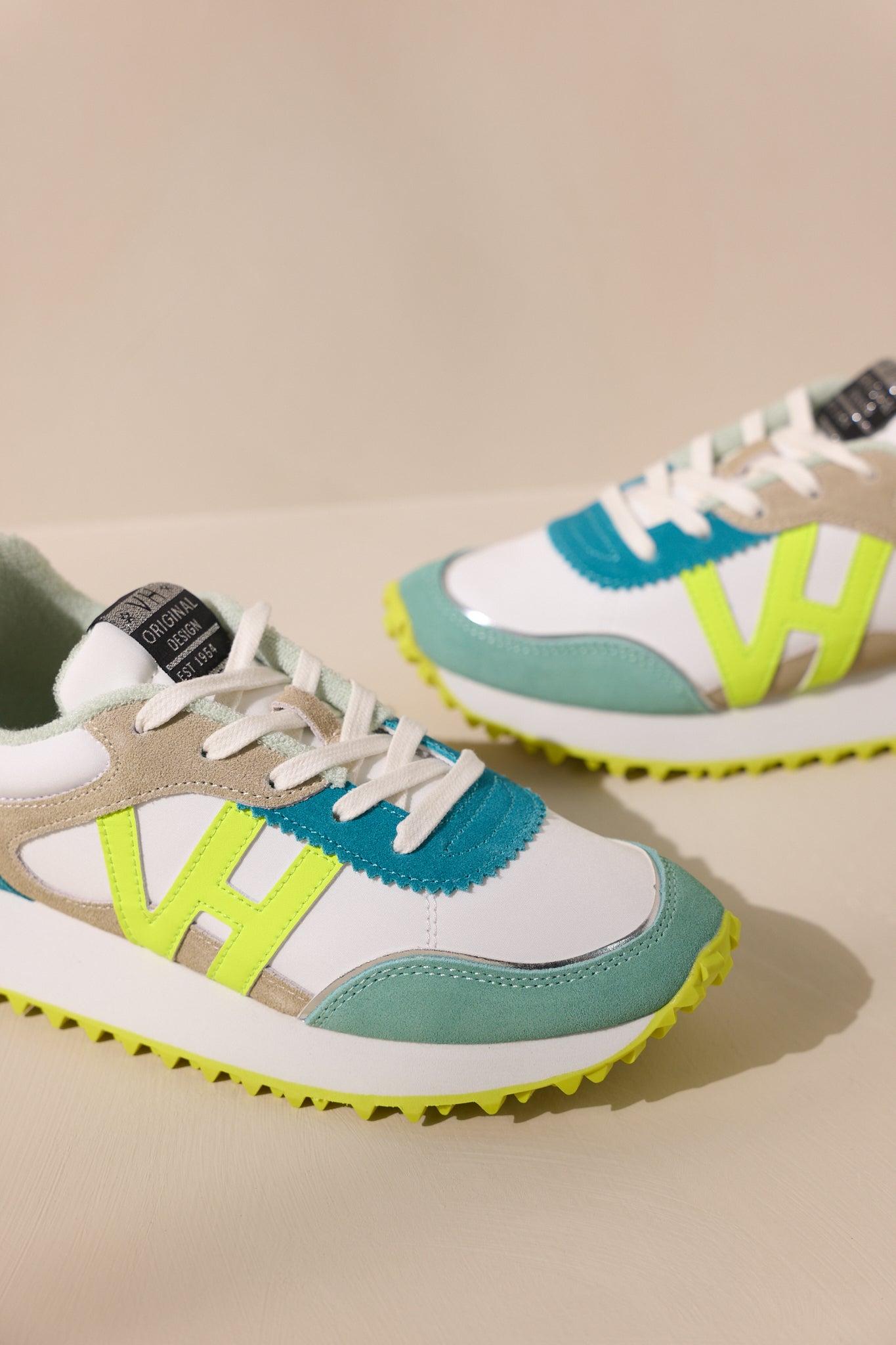 Vintage Havana Cosmic 5 Neon Yellow Multi Sneakers Product Image