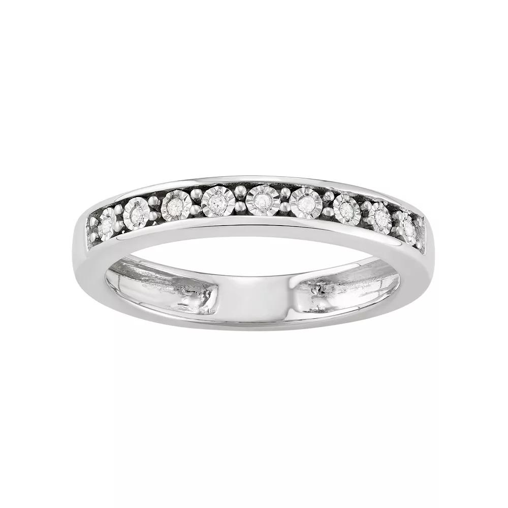 Sterling Silver Diamond Accent Ring, Women's, Size: 8 Product Image