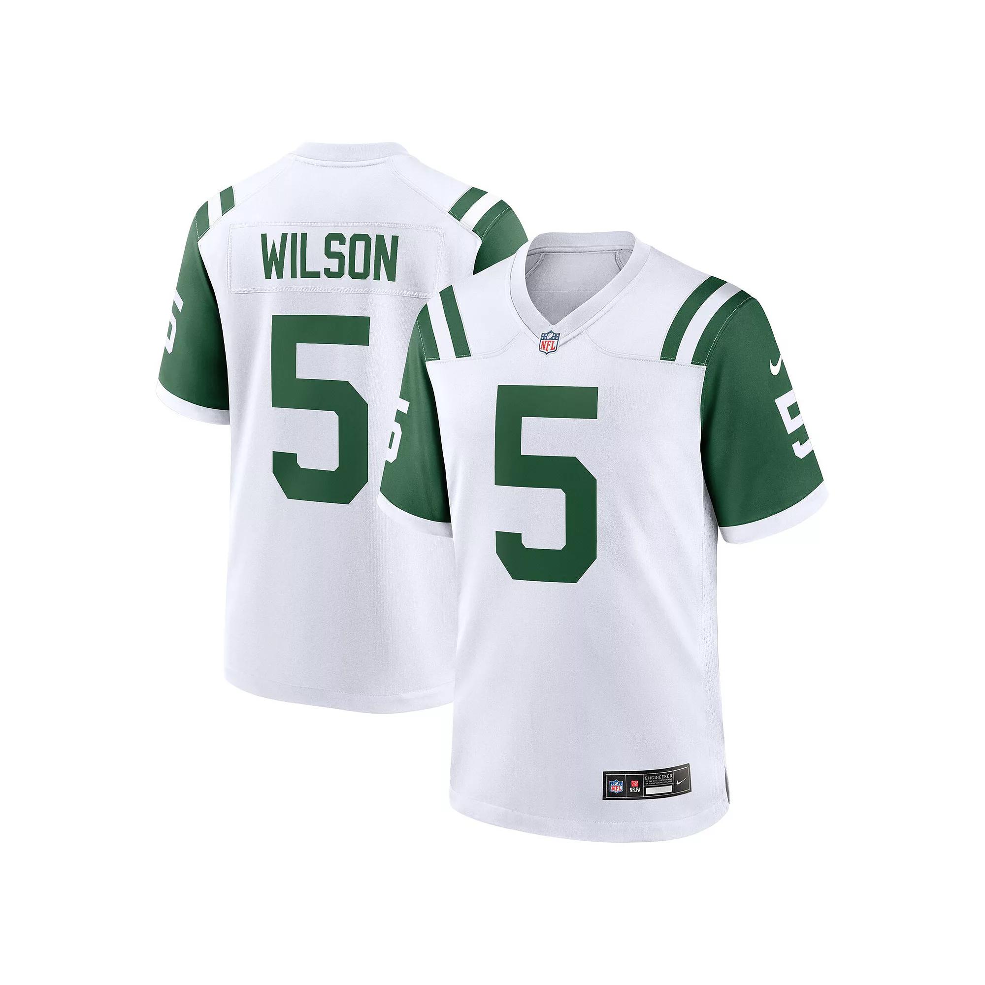Garrett Wilson New York Jets Nike Mens NFL Game Football Jersey | 67NM0AAK72F-GTF Product Image