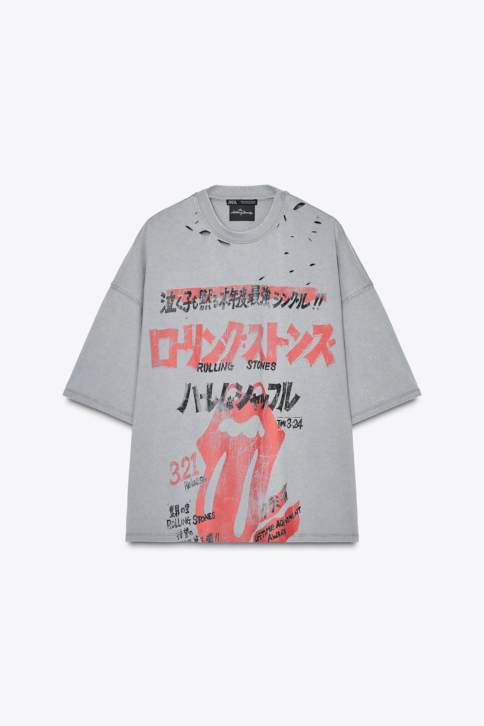 THE ROLLING STONES WASHED EFFECT T-SHIRT Product Image