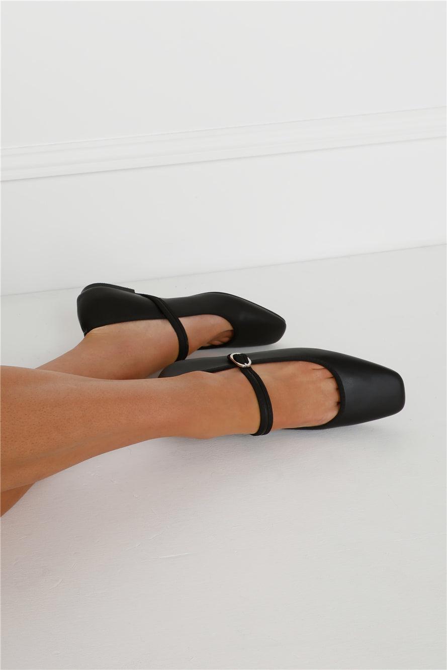 Flossy Ballet Flats Black Product Image