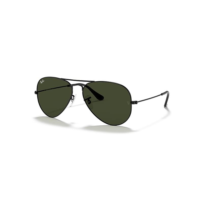 Ray-Ban Aviator Classic Sunglasses Frame Green Lenses Polarized Product Image