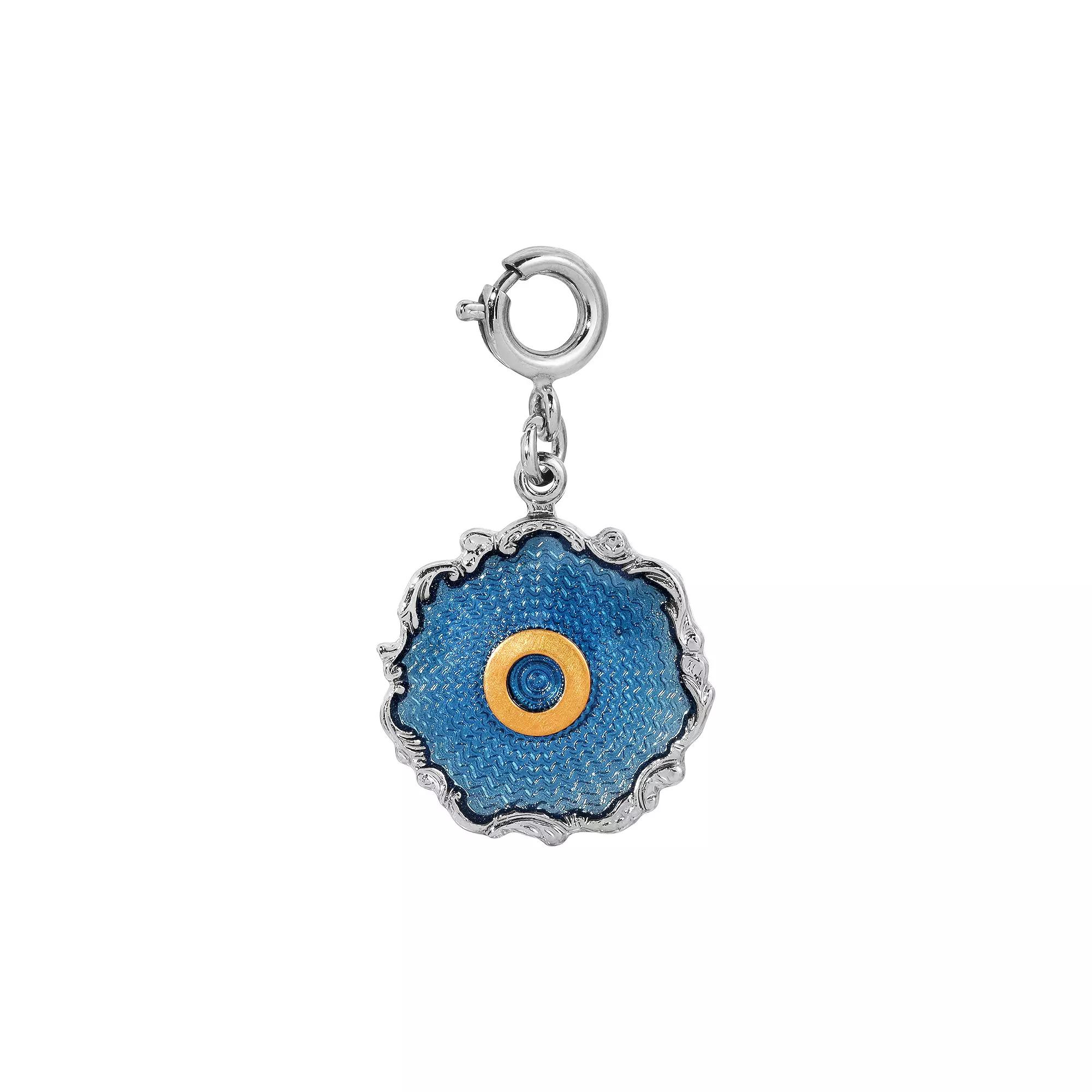 1928 Blue Enamel Initial Charm, Womens, Blue O Product Image