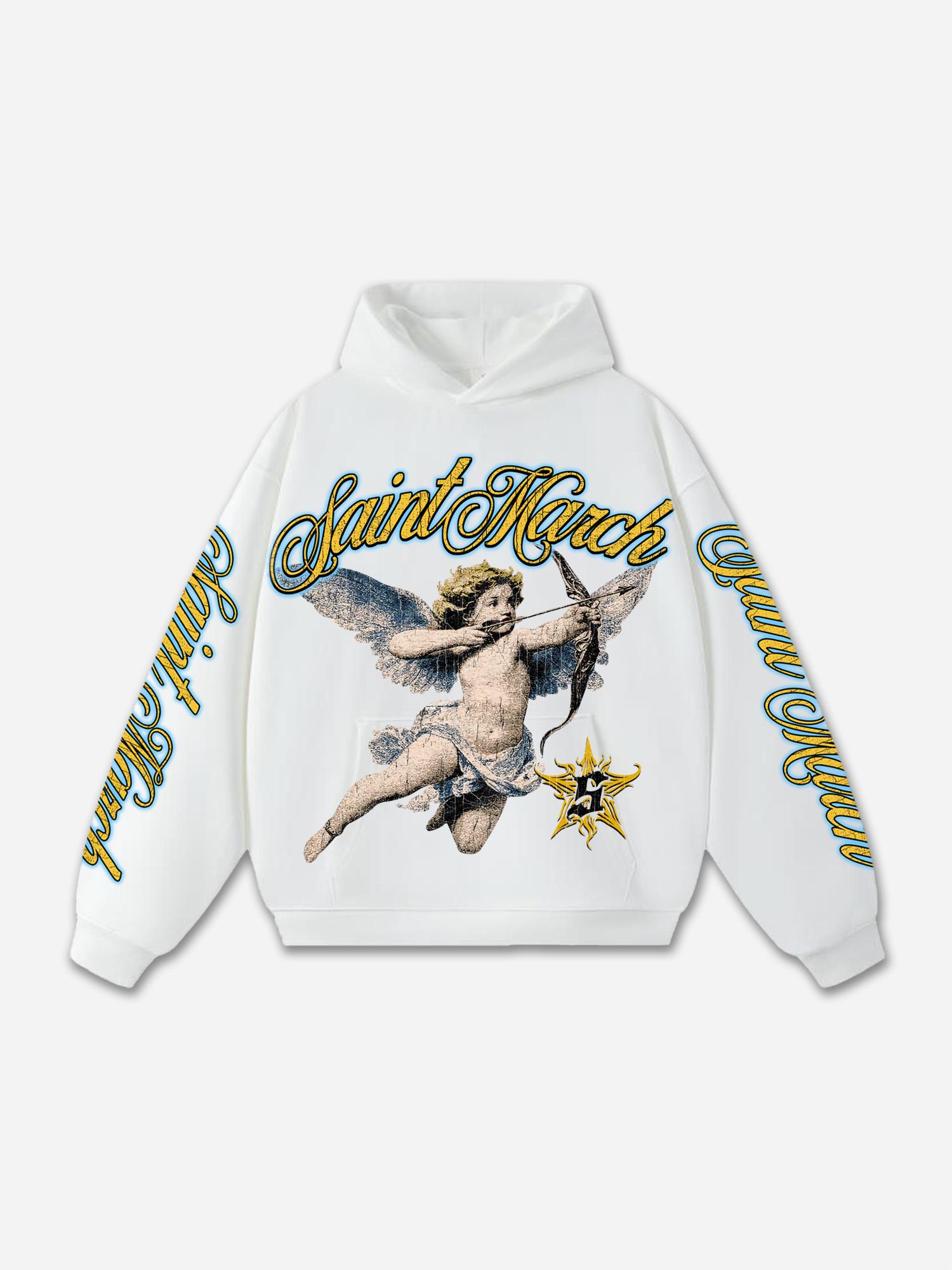 Men's Real Wise Vintage Graphic Cotton Oversized Hoodie Product Image