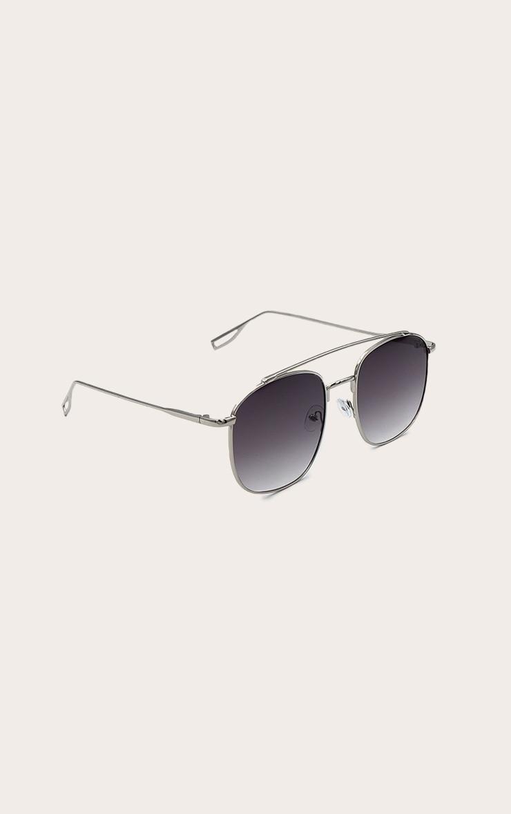 Silver Oversized Metal Frame Aviator Product Image