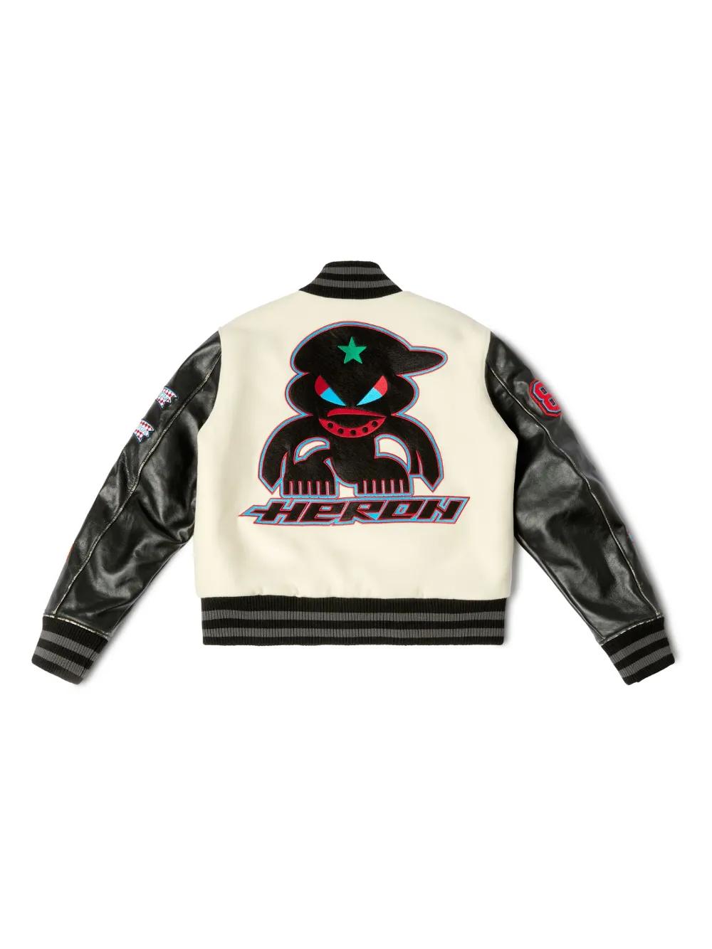 Varsity-patch bomber jacket Product Image