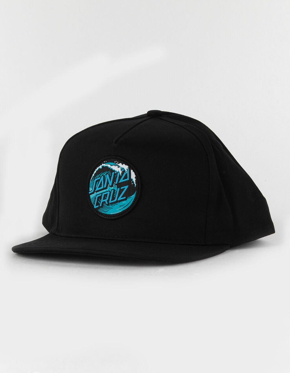 SANTA CRUZ Wave Dot Mid Profile Snapback Hat - BLACK Product Image