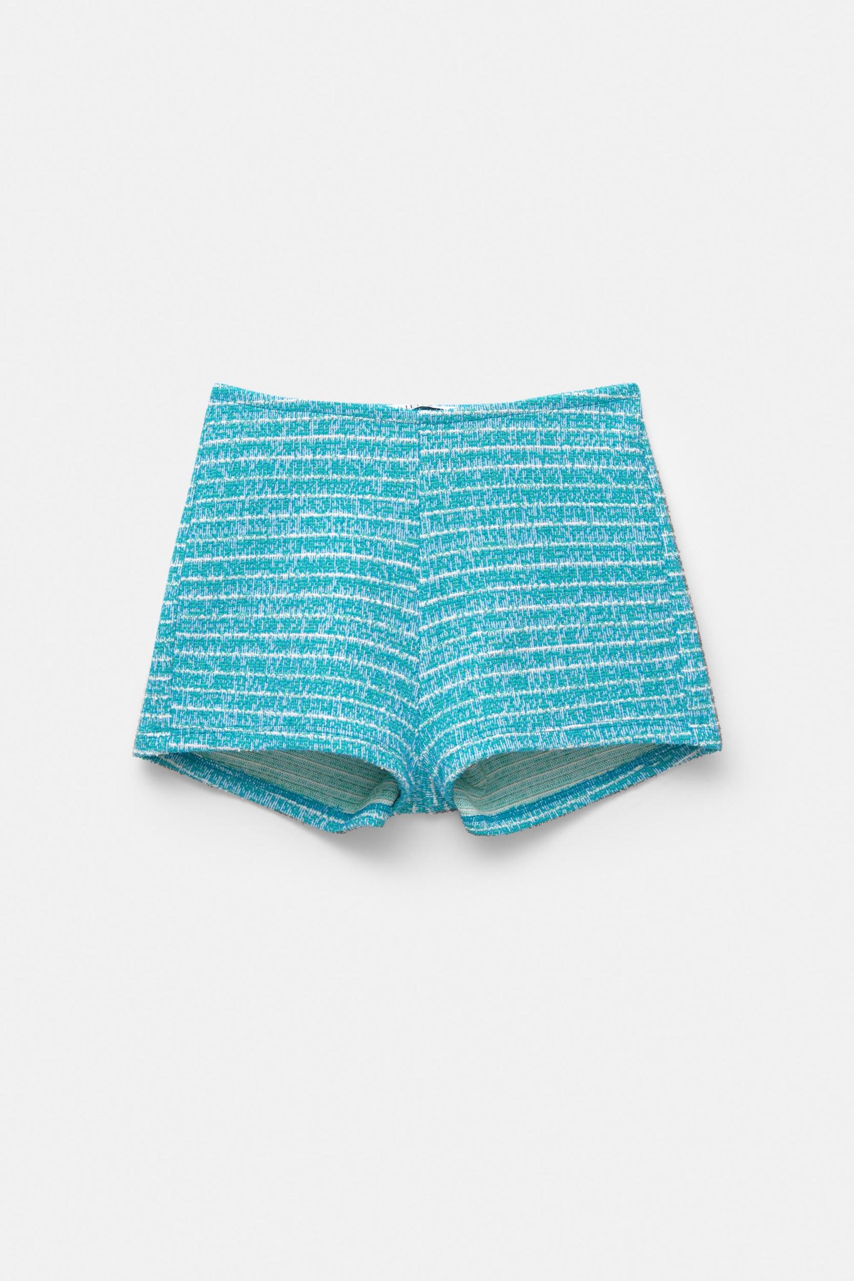 Textured knit shorts Product Image