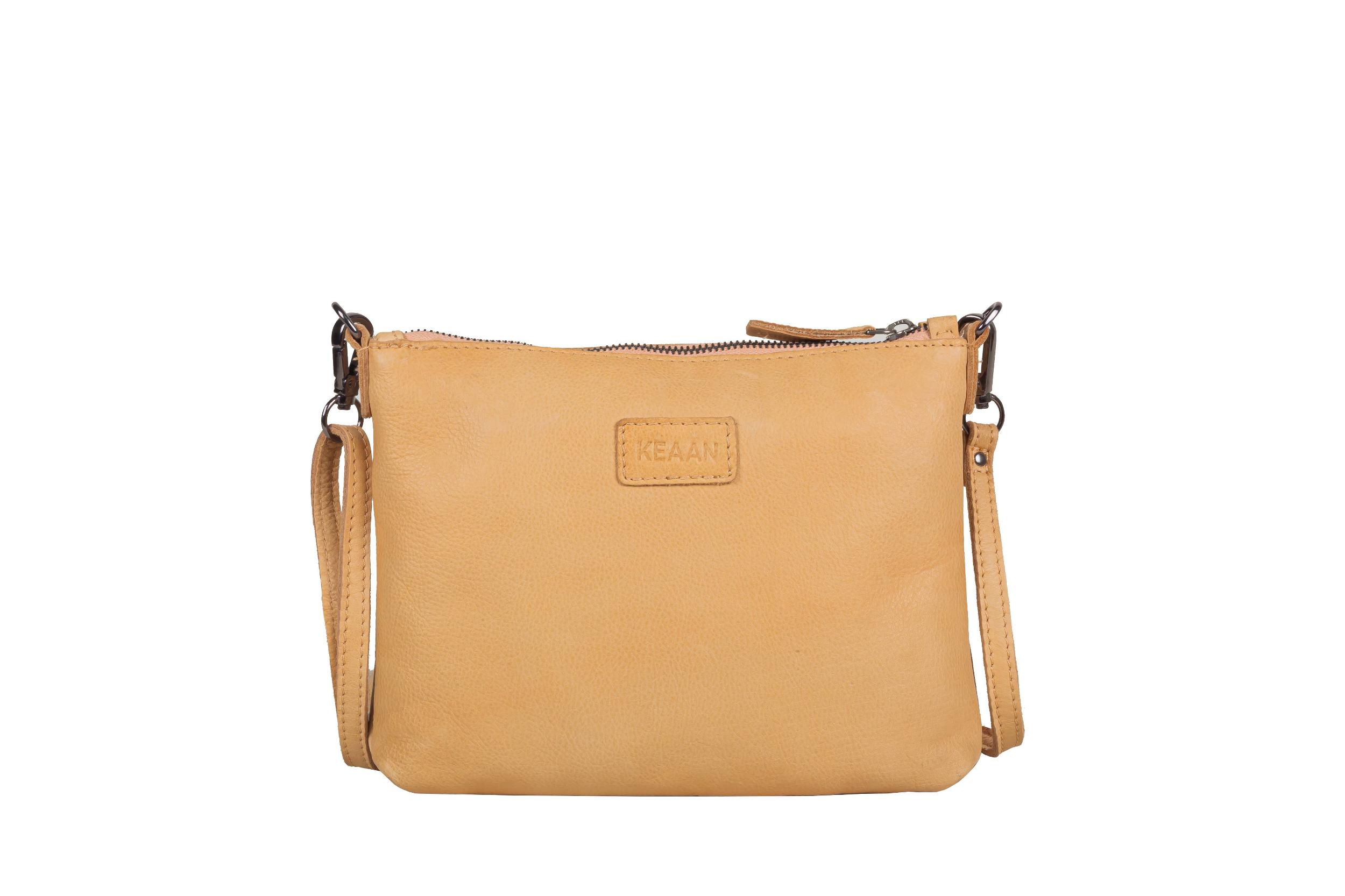 [MIA] SMALL CROSSBODY & CLUTCH | SUPER SOFT NAPPA LEATHER: TAN Product Image