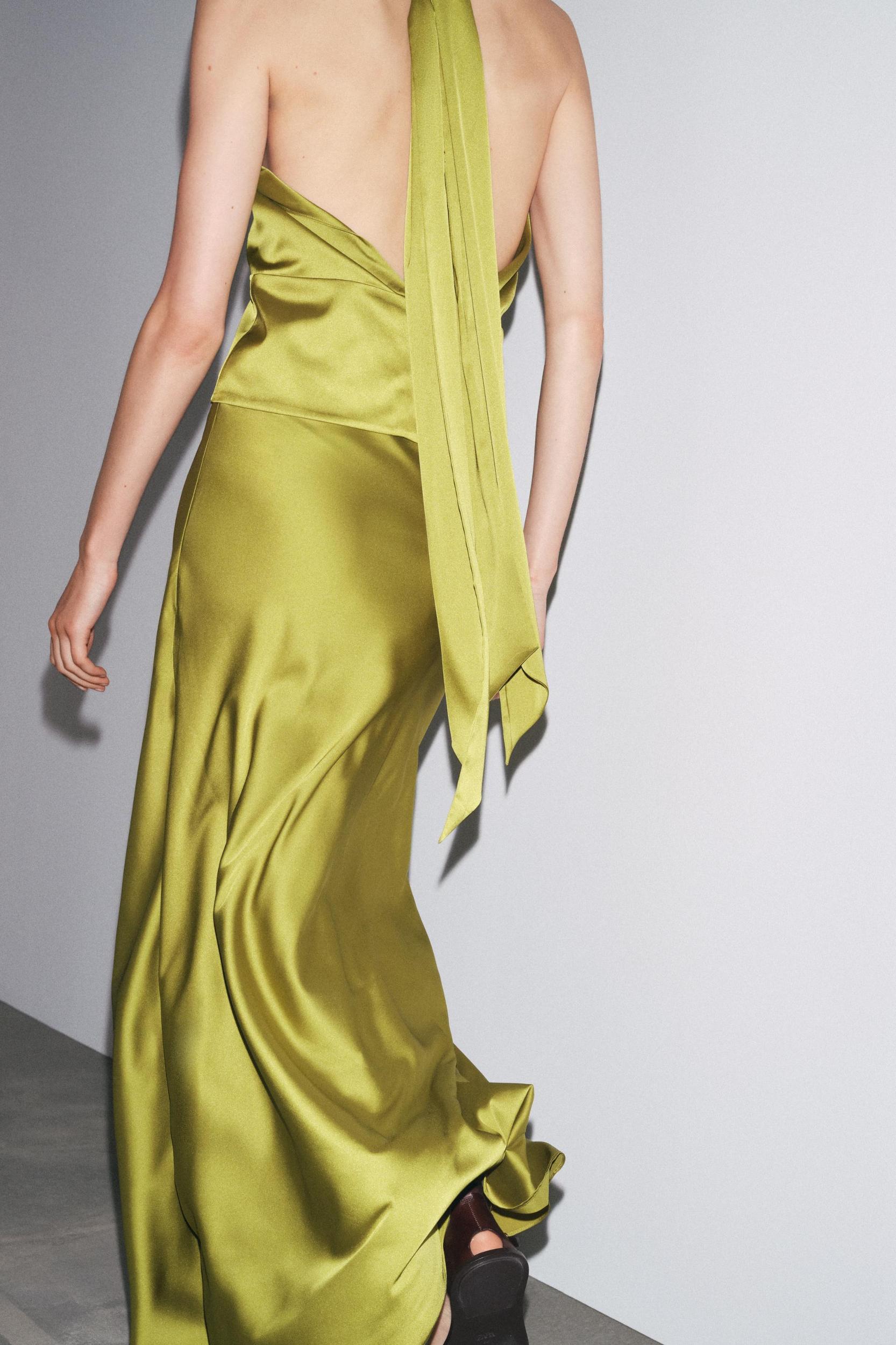 SATIN MIDI SKIRT Product Image