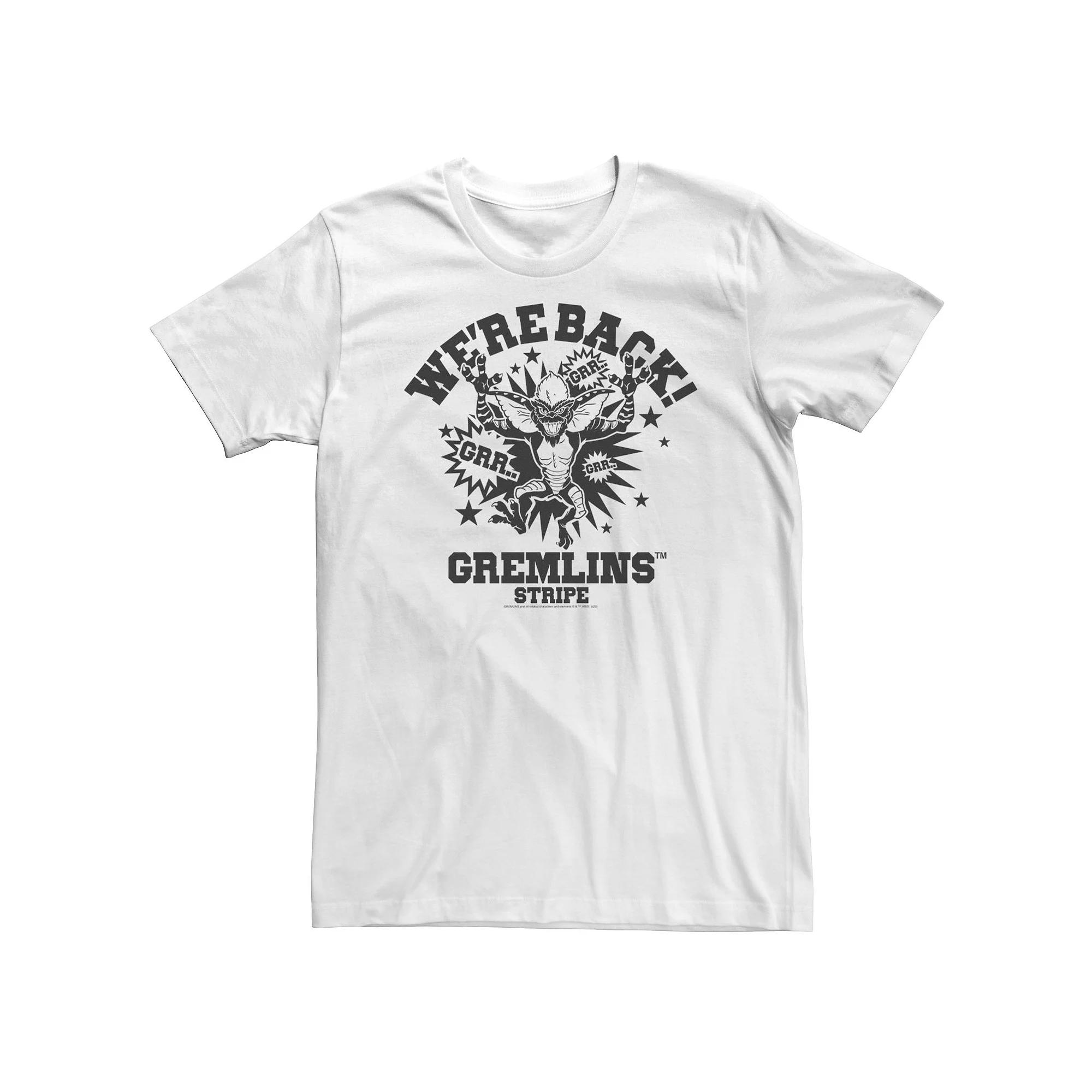 Big & Tall Gremlins We're Back Portrait Tee, Men's, Size: 4XL Tall, White Product Image