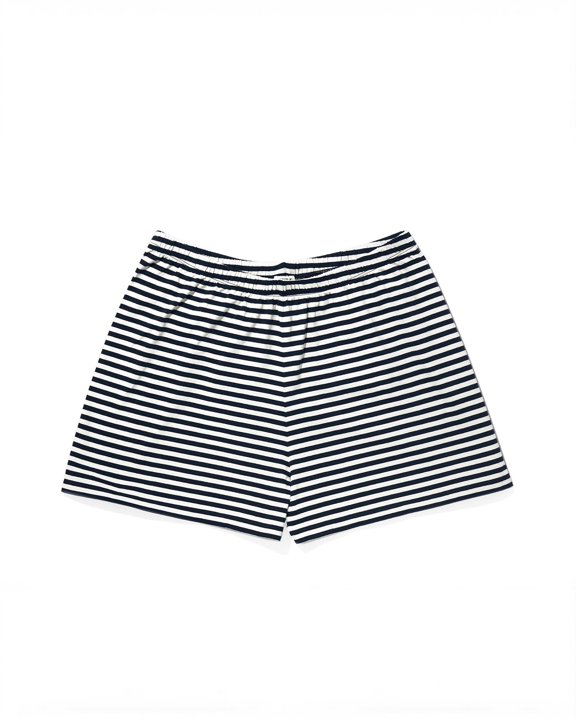 The Short PJ Set - Navy/White Female Product Image