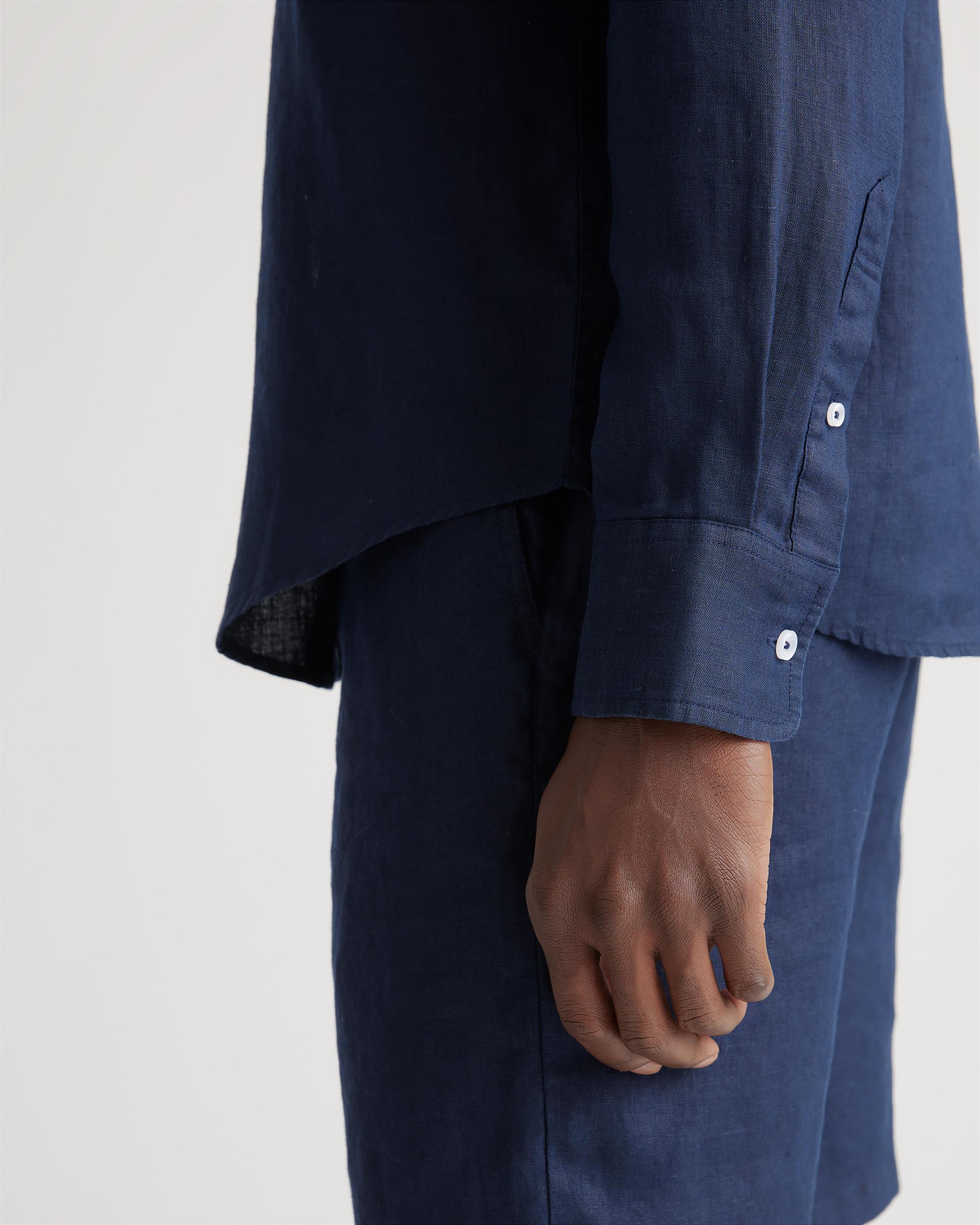 Quince | Men's 100% European Linen Relaxed Long Sleeve Shirt Product Image