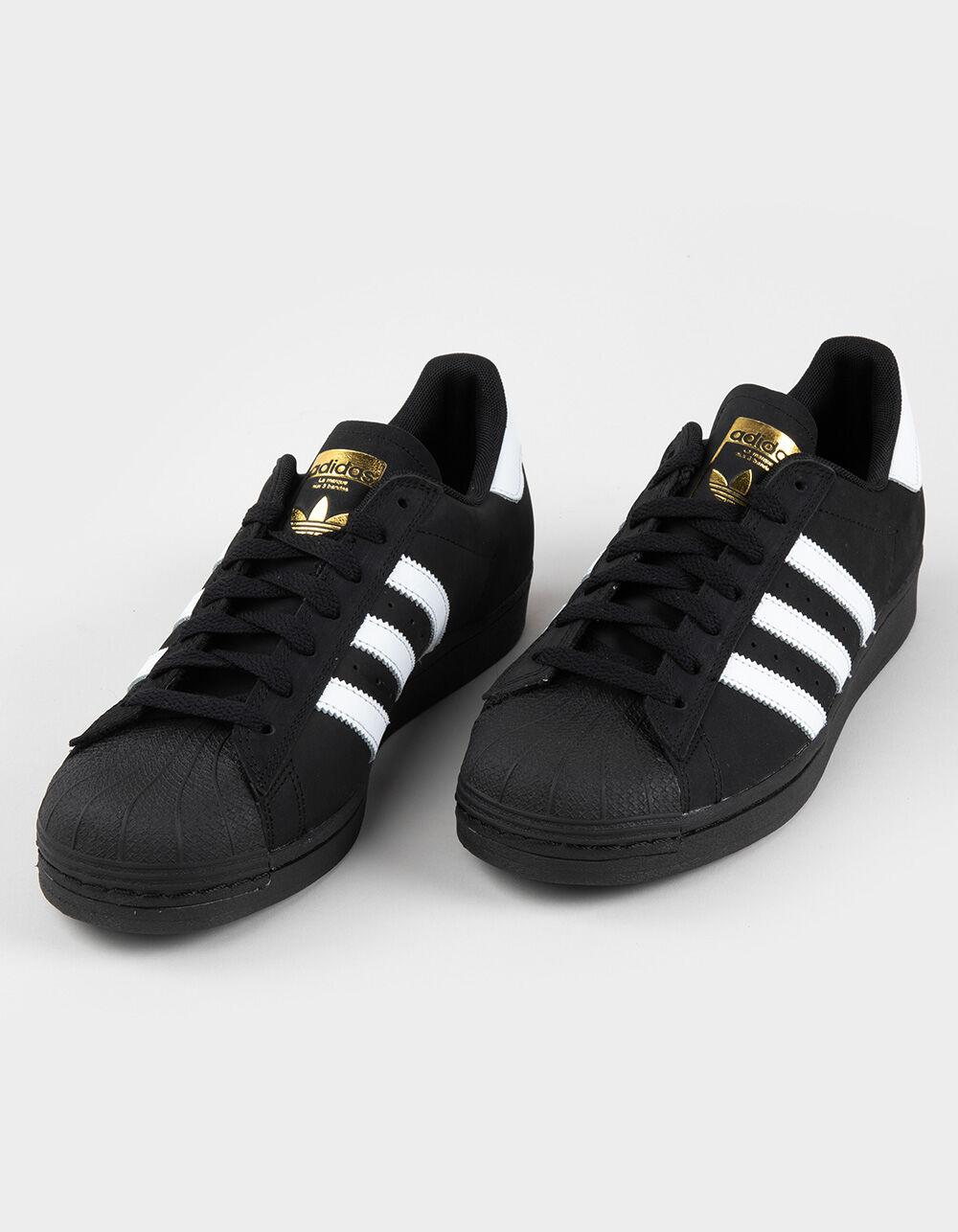 ADIDAS Superstar ADV Nubuck Shoes - CORE BLACK/FOOTWEAR WHITE/GOLD Product Image