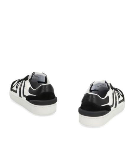 White & Black Clay Mesh Sneakers Product Image