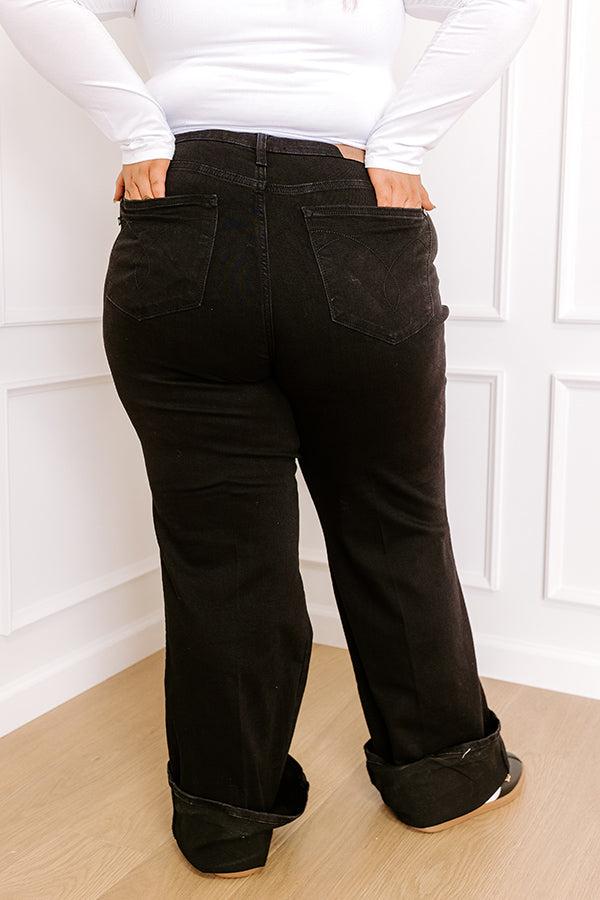 JUDY BLUE Kiara High Waist Wide Leg Jean Curves Product Image