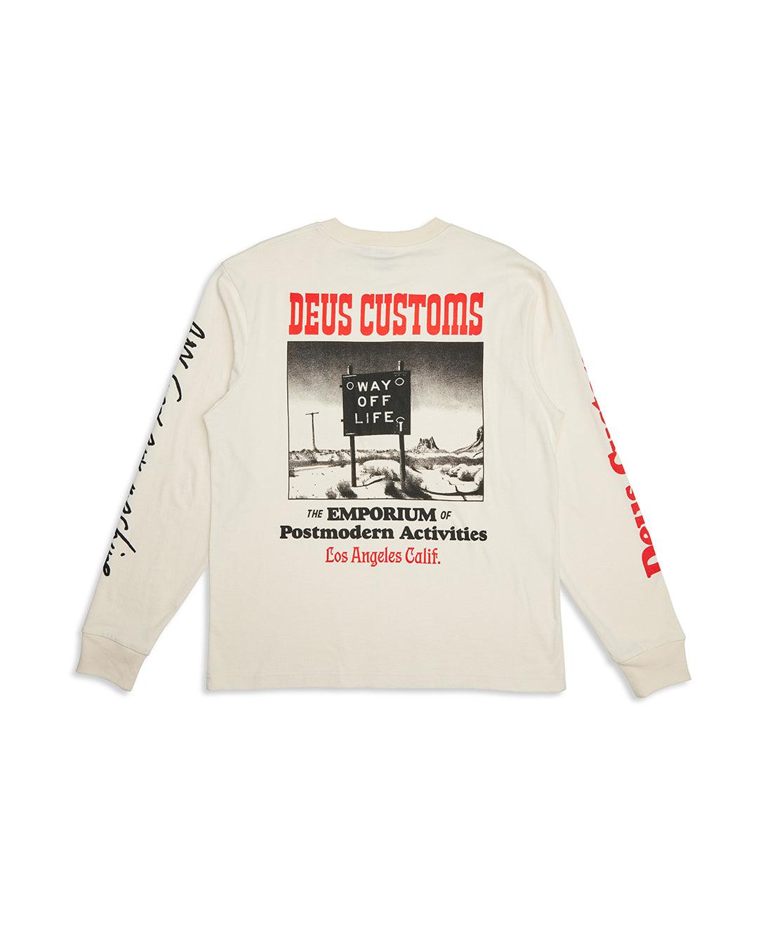 Way Off Long Sleeve Tee - Dirty White Product Image