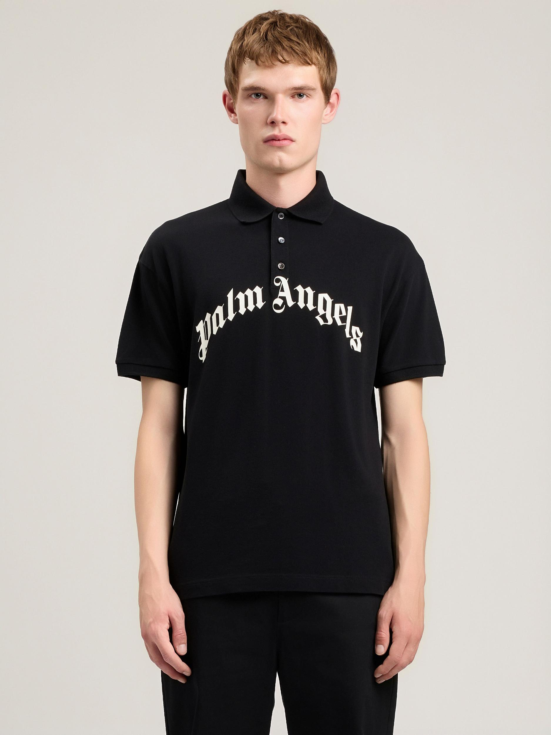 Curved Logo Polo Shirt Product Image