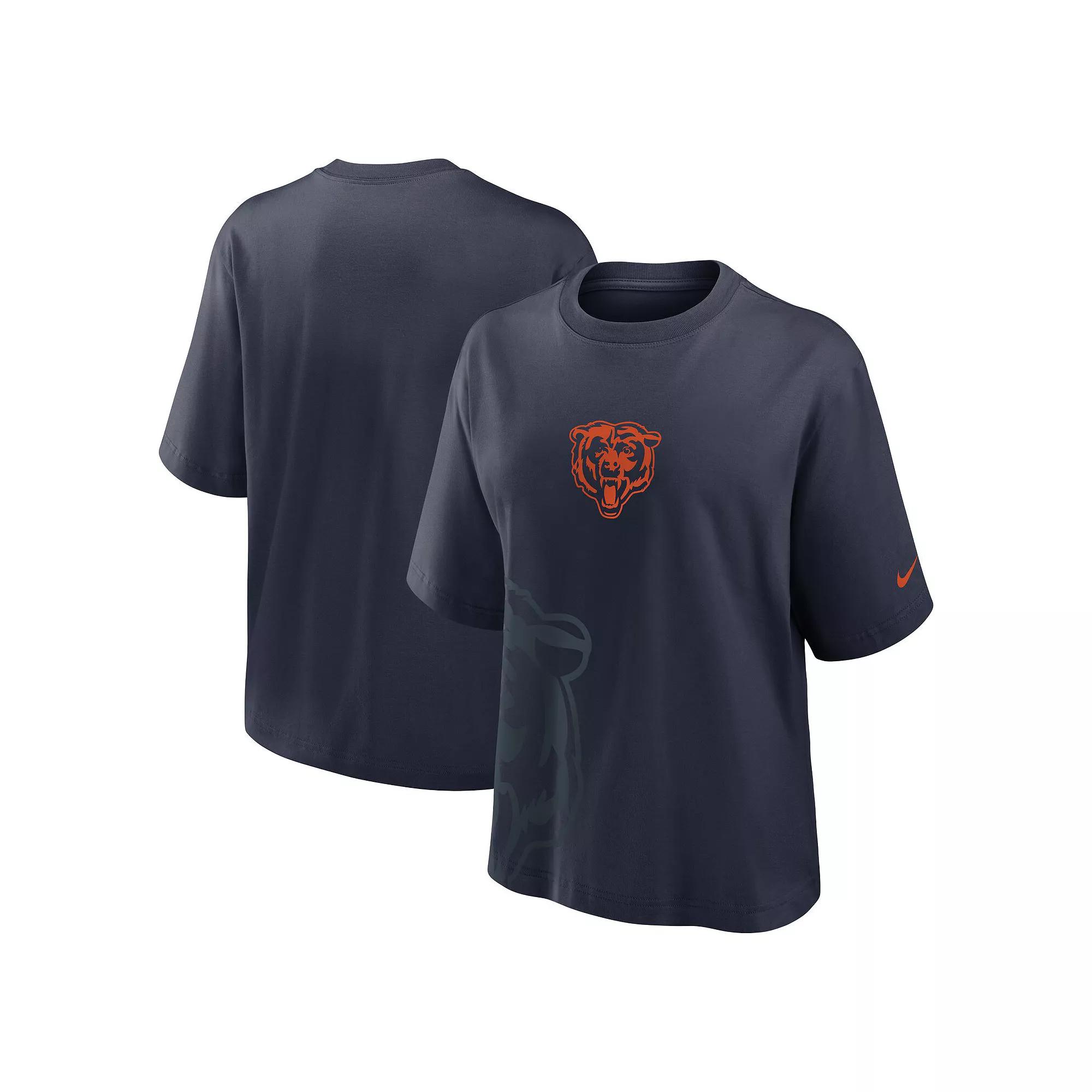 Women's Nike Navy Houston Texans Boxy T-Shirt,  Product Image